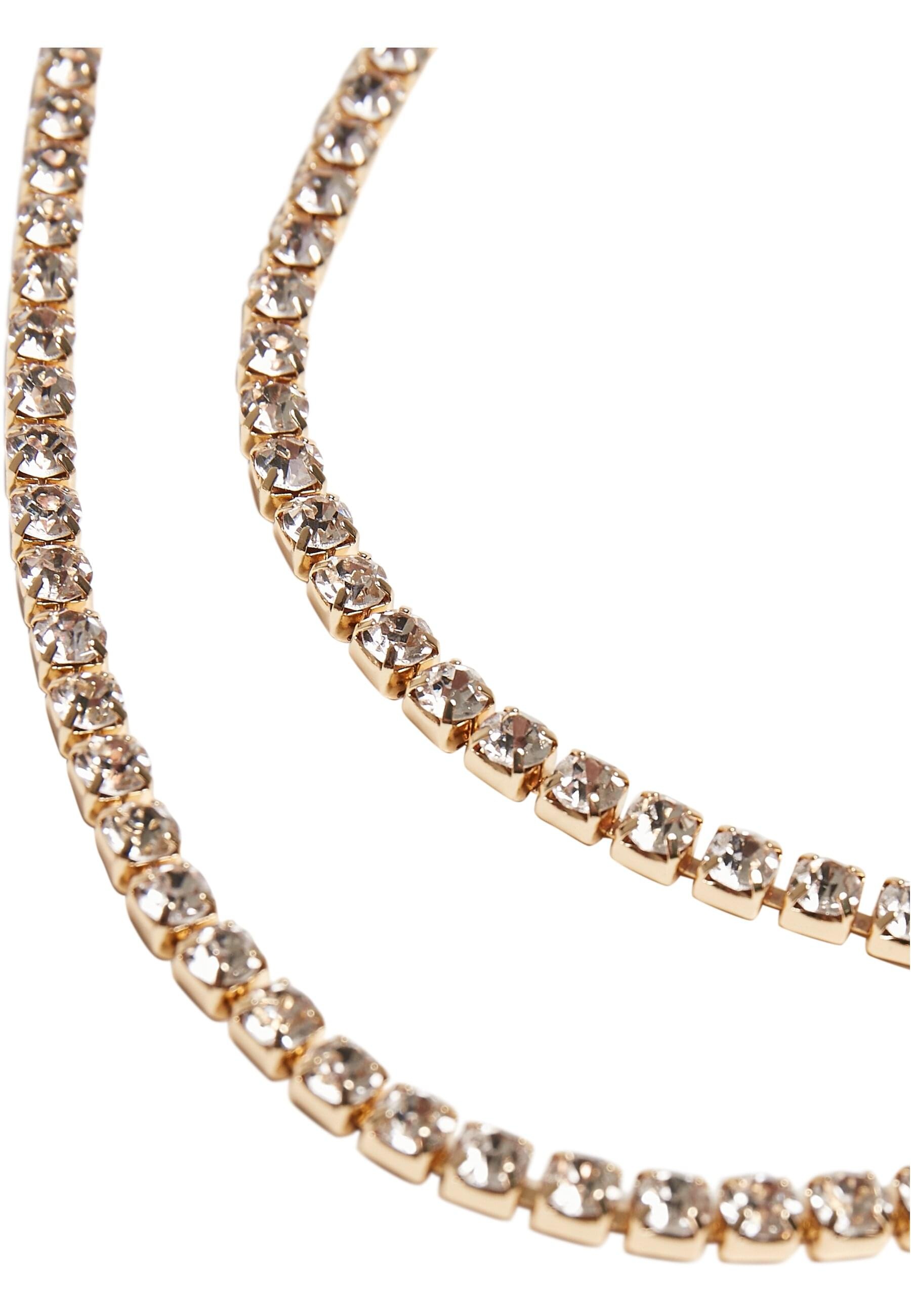 URBAN CLASSICS Edelstahlkette »Urban Classics Unisex Layering Diamond Necklace«