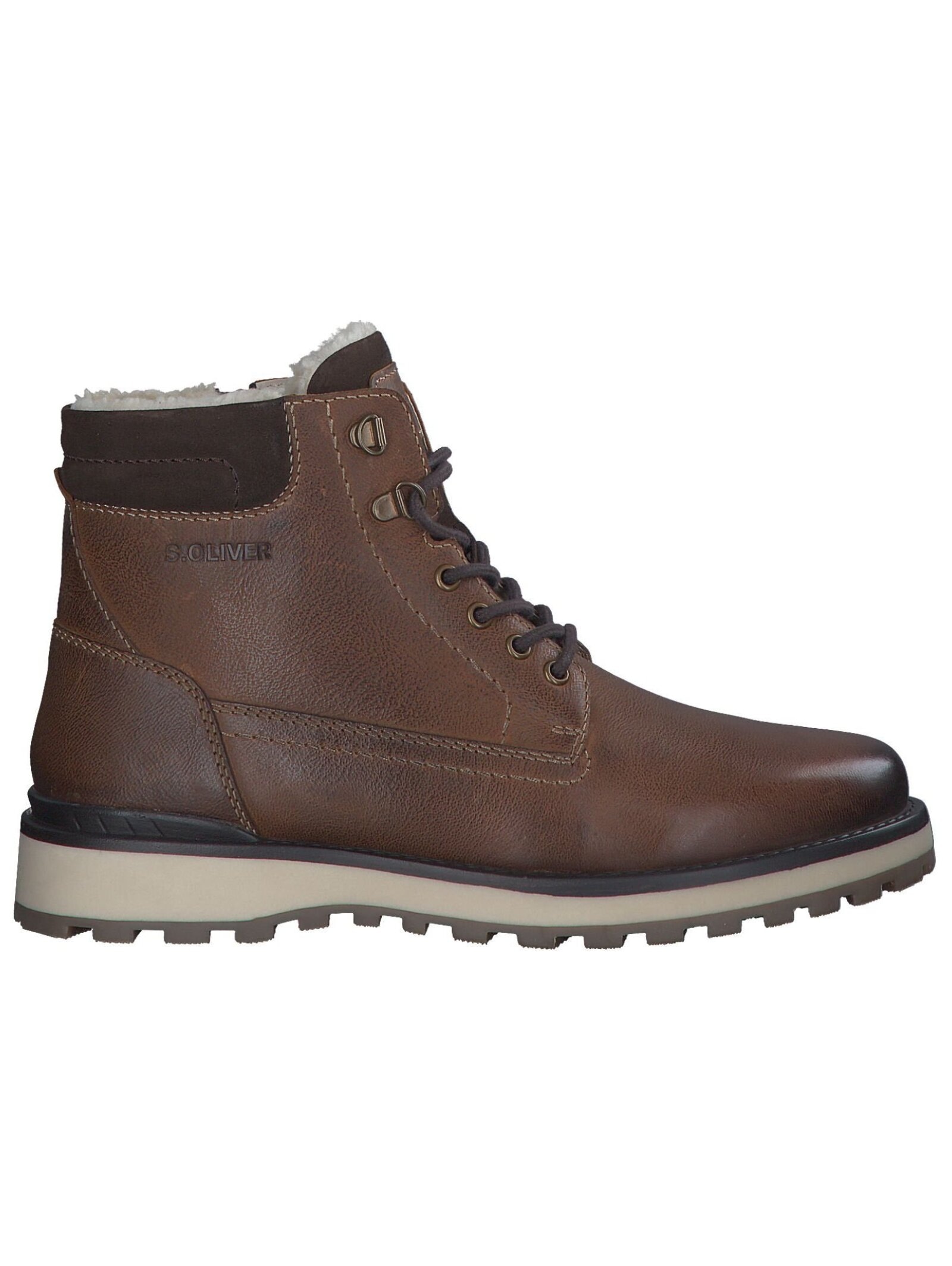 s.Oliver Schnürstiefelette »s.Oliver Stiefelette Glattleder«