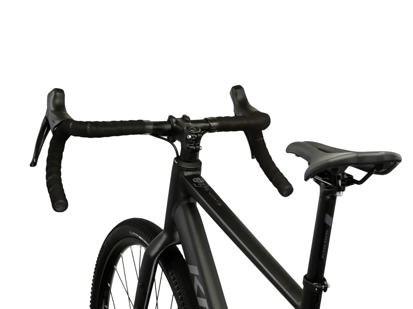Kross Gravelbike »KROSS Gravelbike Esker 1.0 28" schwarz 18 Gänge Gabel aus Carbon 2026« 18 Gang Kettenschaltung Carbon aus Gabel