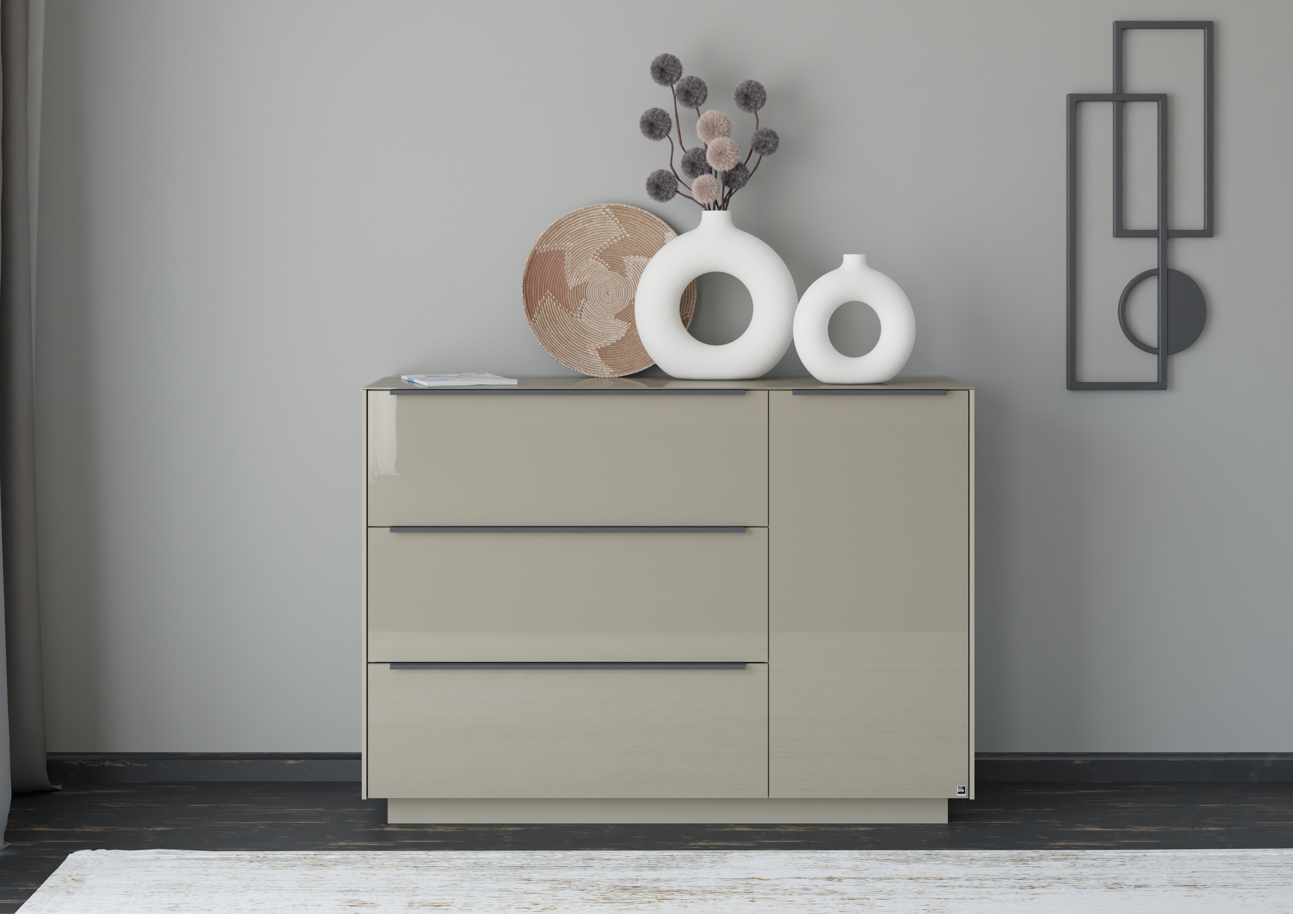 set one by Musterring Sideboard "Reno" 1 Stk. tlg. Mit Sockel in diversen Farben, 102 cm Höhe & Farbauswahl