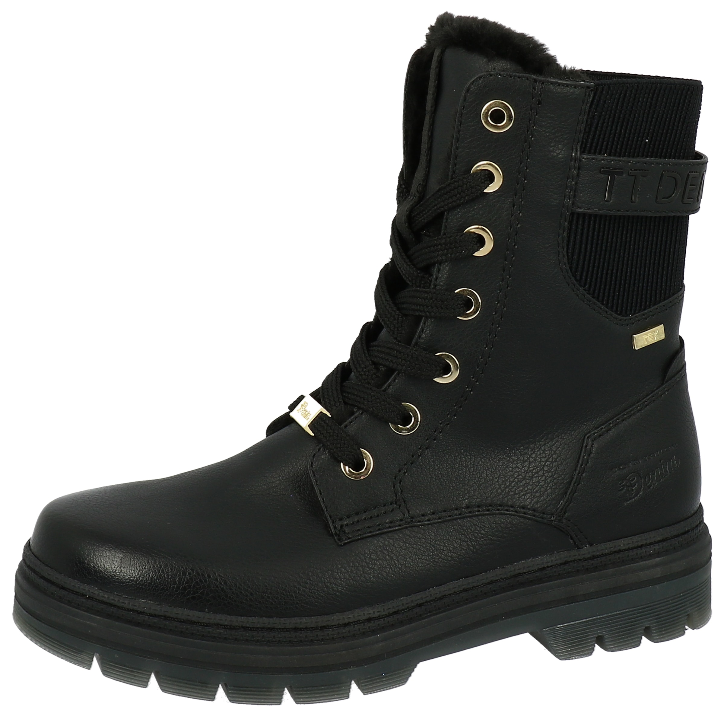 TOM TAILOR Schnürboots Winterstiefel mit Logoprägung an der Ferse günstig online kaufen
