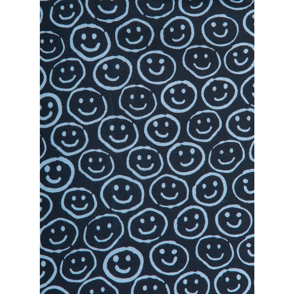 Trigema Schlafanzug »TRIGEMA Pyjamahose mit Smiley-Print«, (1 tlg.)