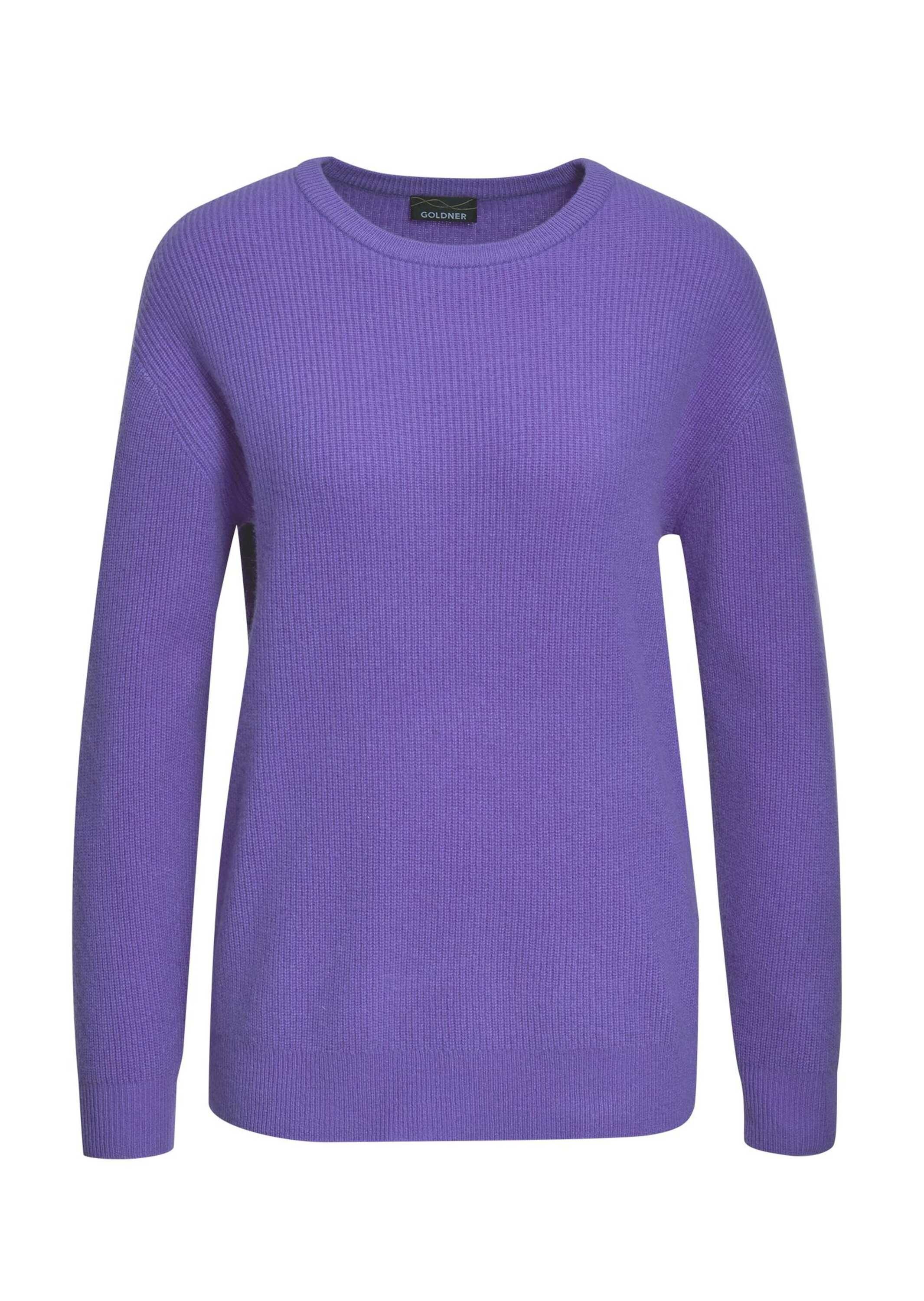 GOLDNER Strickpullover "Kurzgröße Kaschmirpullover mit Rundhals" Ohne günstig online kaufen