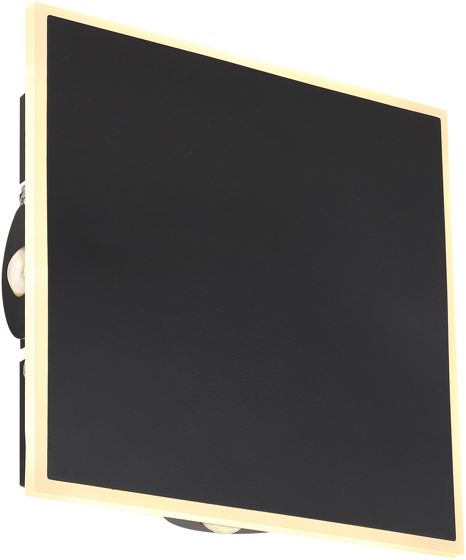GLOBO LIGHTING LED Wandleuchte »SAIDY«, Leuchtmittel LED-Modul | LED fest integriert, Wandlampe/Metall/schwarz/3000K/Flur/Wohnzimmer/ BxH: 200x200mm