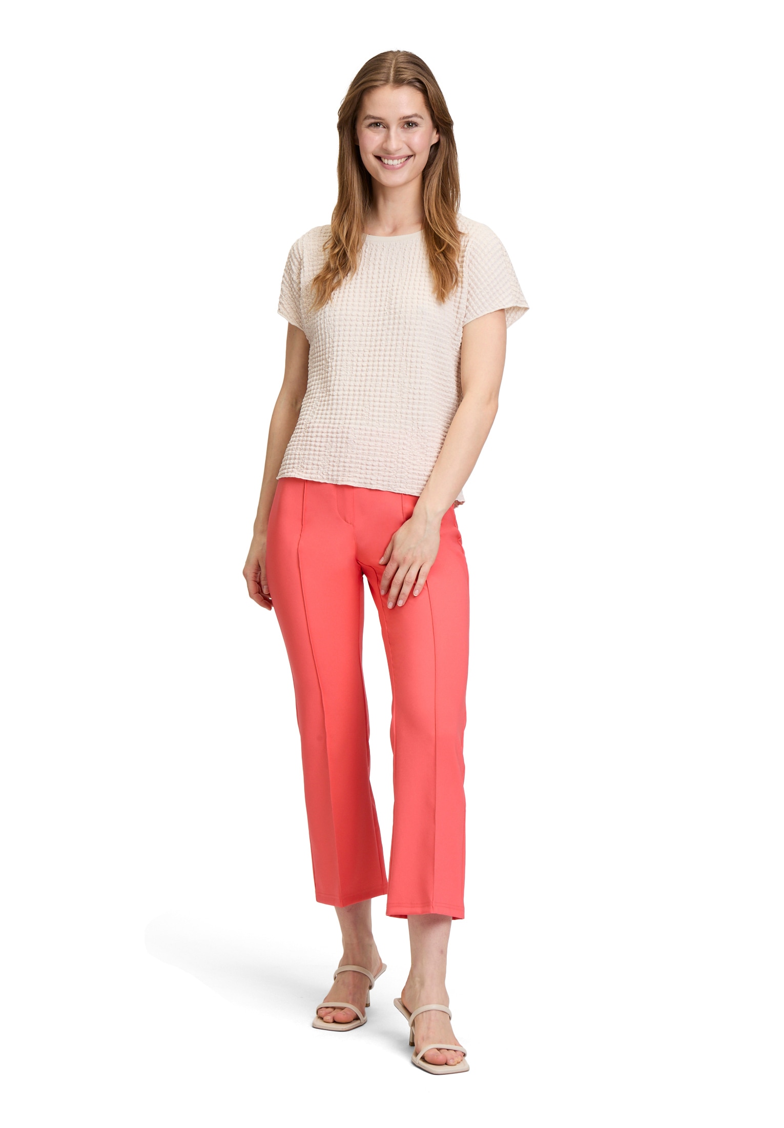 Betty Barclay Kurzarmshirt »Betty Barclay Strukturshirt mit U-Boot-Ausschnitt«, (1 tlg.), Material