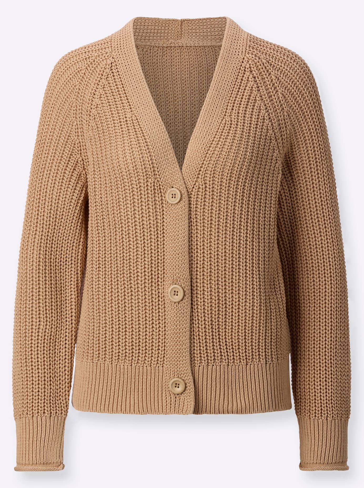 Inspirationen Damen Strickjacke Camel Gr. 42 3