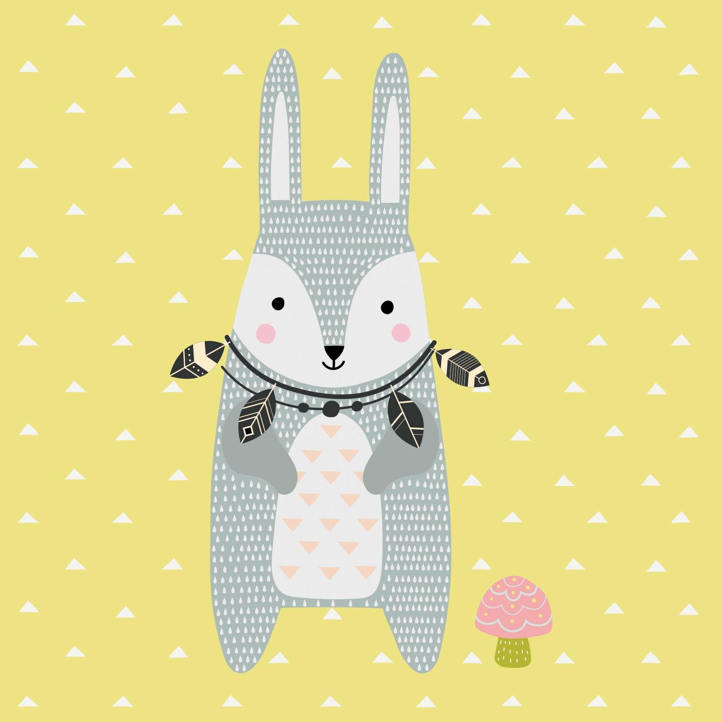 queence Dekokissen »»Hase«« Kissenhülle ohne Füllung, 1 Stück