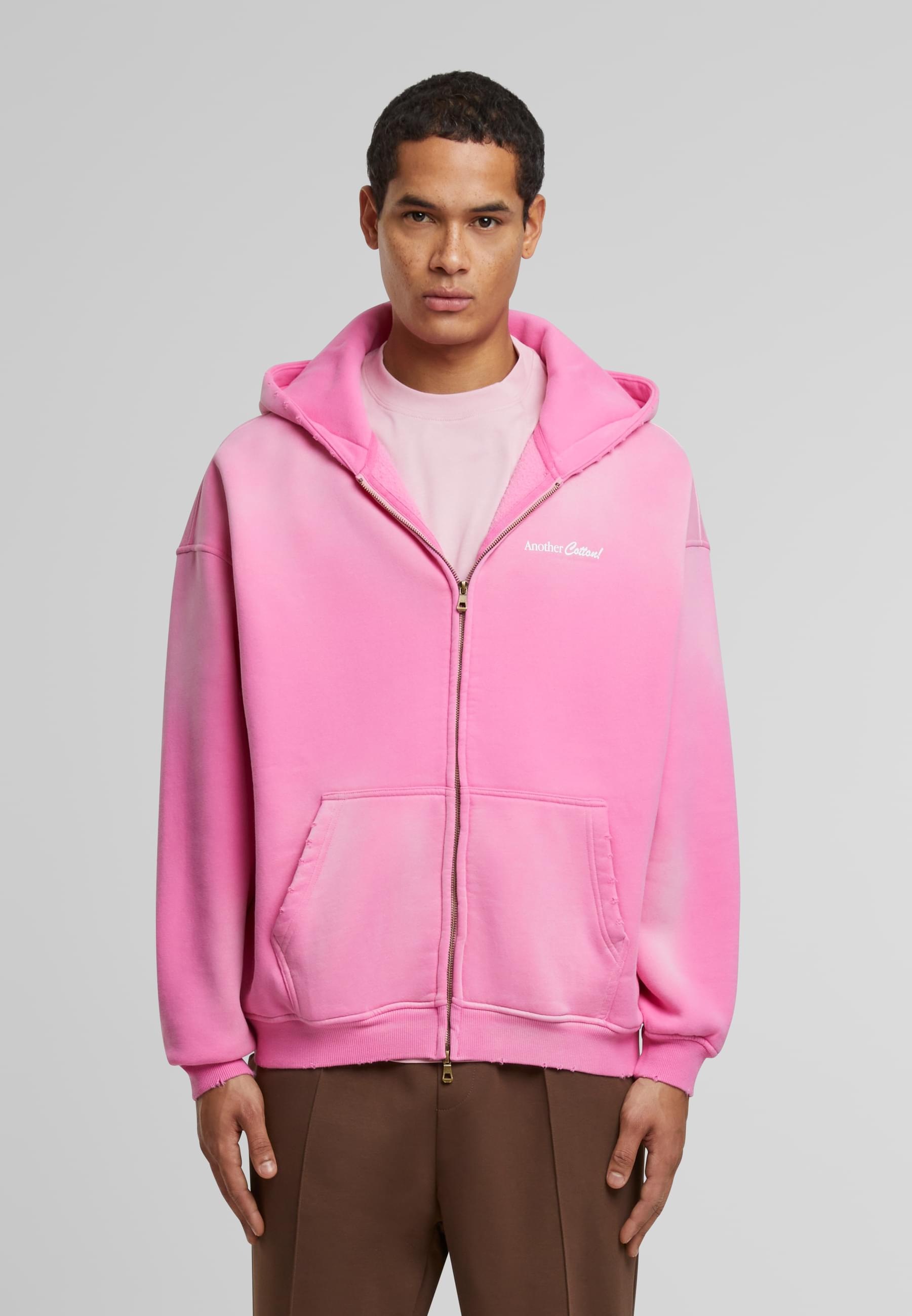 Another Cotton Lab Sweatjacke »Another Cotton Lab Support Your Mental Oversized Zip Hoodie«