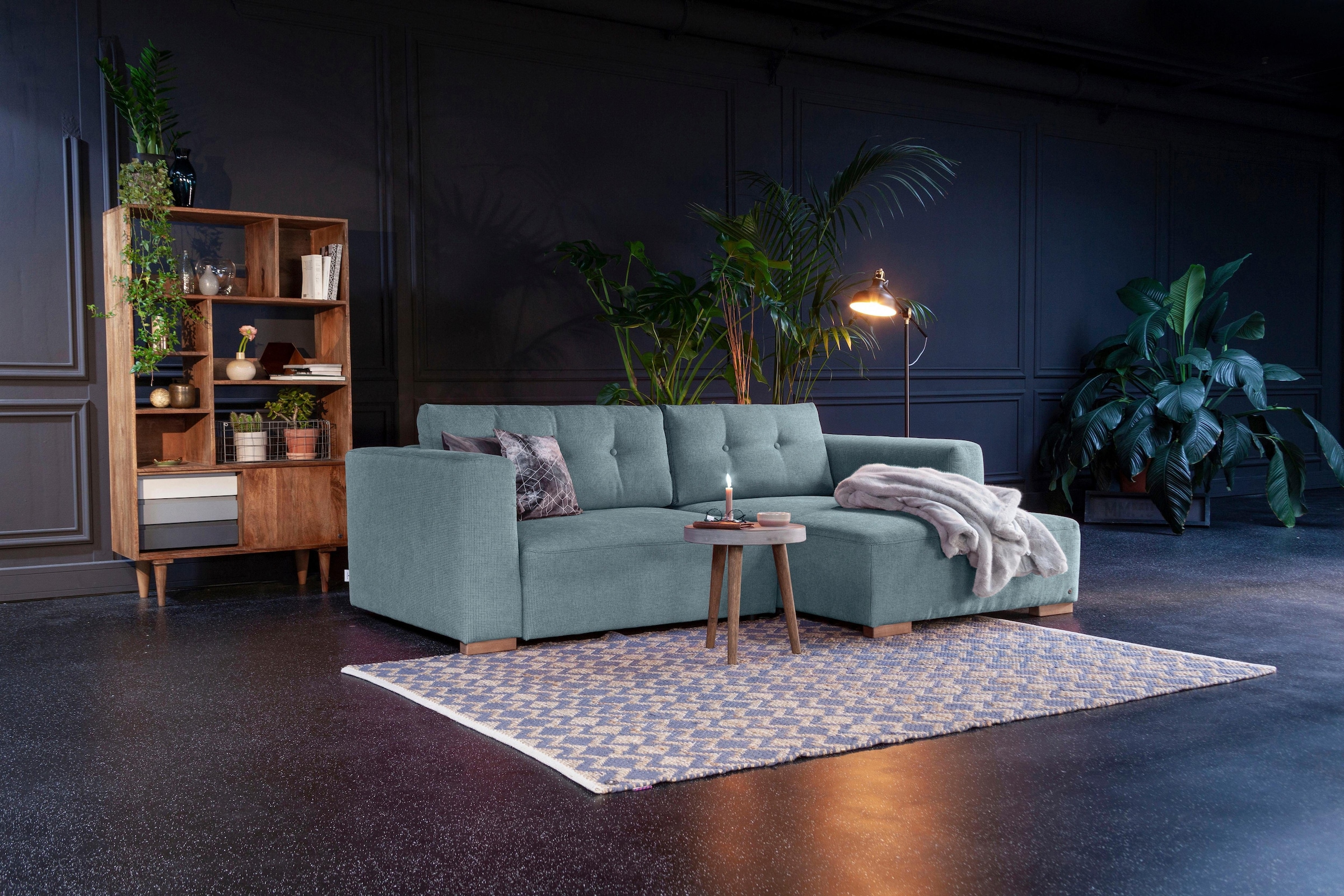 TOM TAILOR HOME Ecksofa »HEAVEN CHIC S«, aus der COLORS COLLECTION, wahlweise mit Bettfunktion & Bettkasten