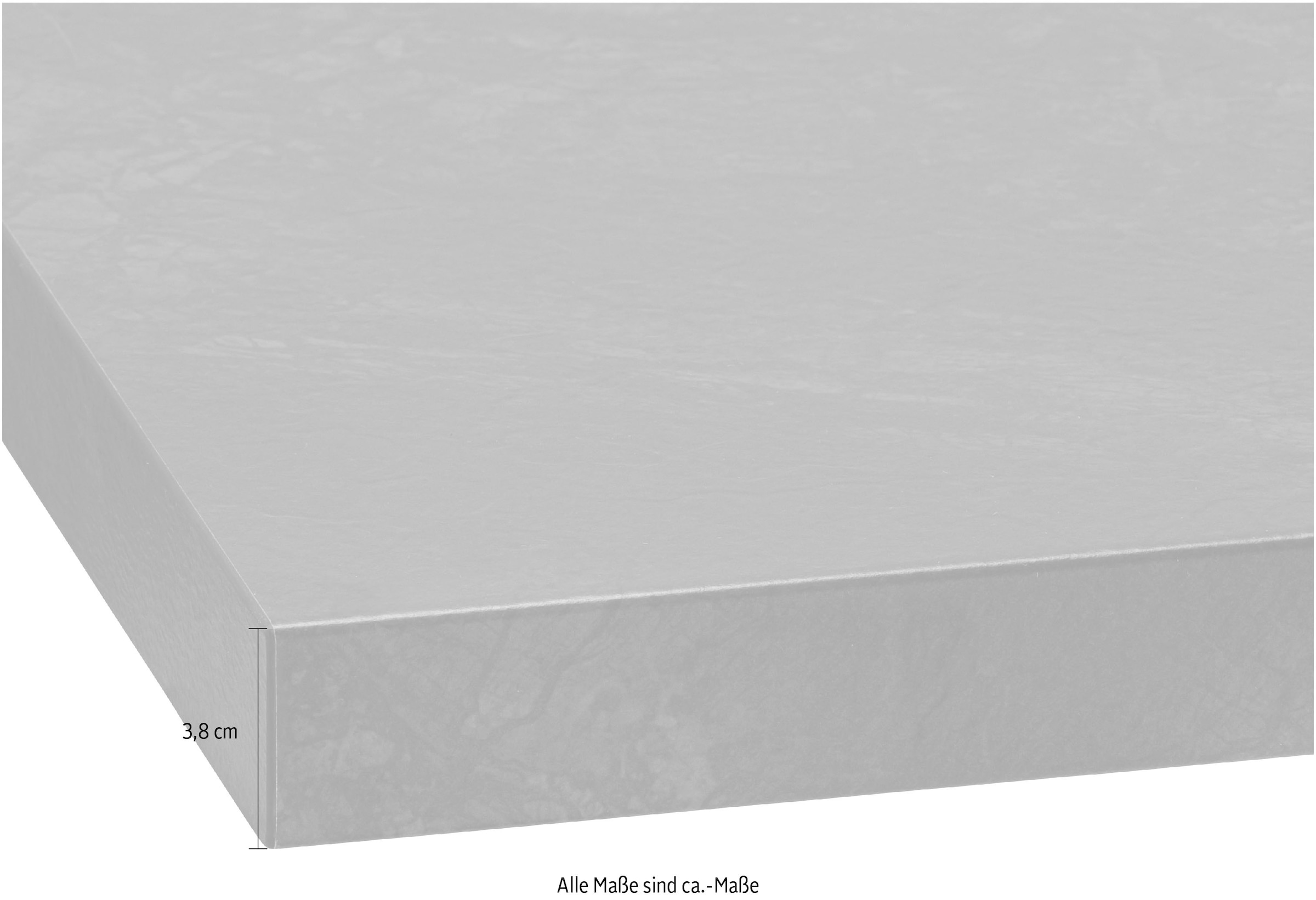 wiho Küchen Arbeitsplatte »"Flexi 38"«, 38 mm stark