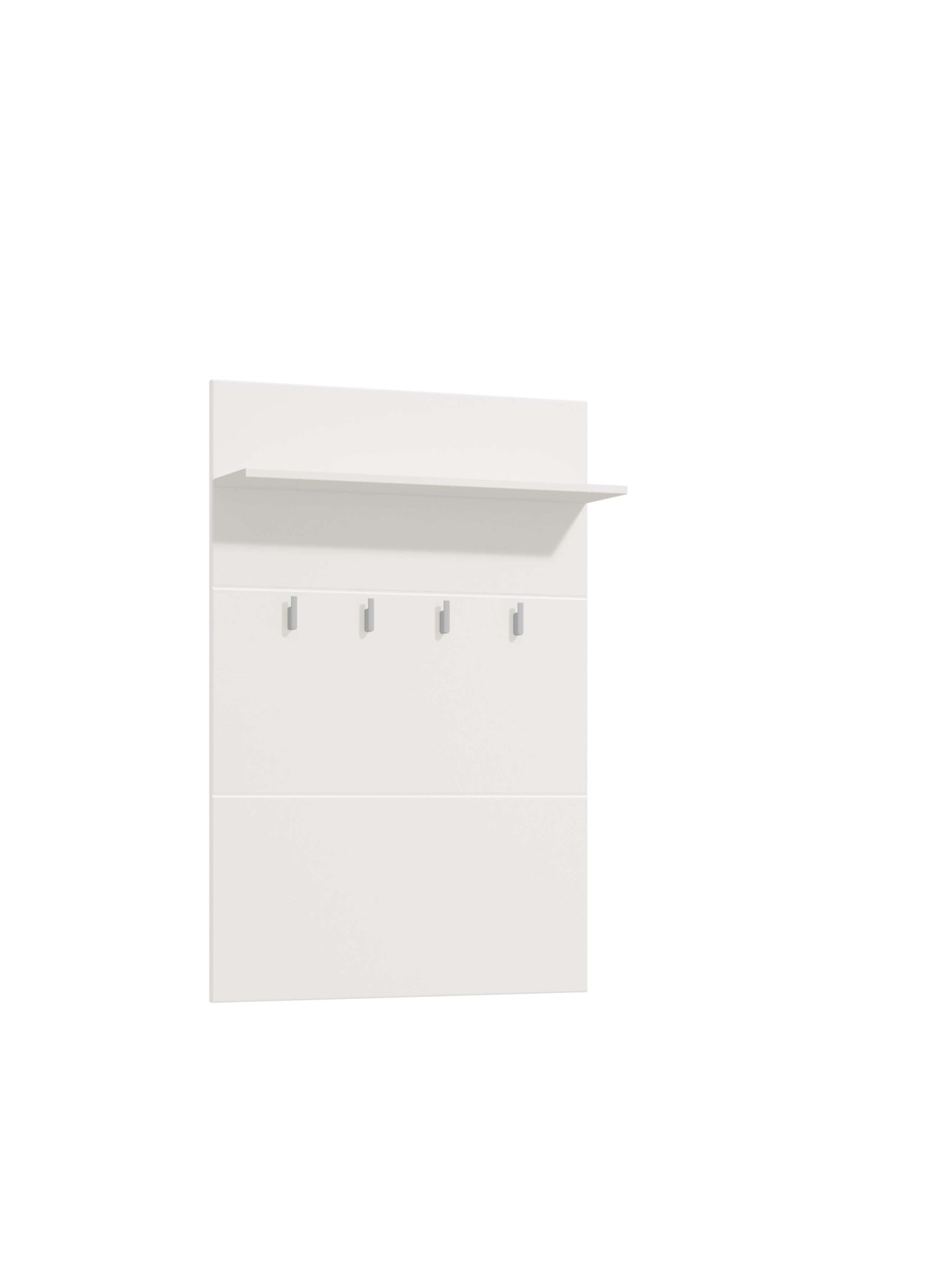 Thumbnail - Home affaire Garderobenpaneel "Beny, Wandregal Wandpaneel, Wandgarderobe praktisch & stillvoll" Hochglanz, mit 4 Kleider...