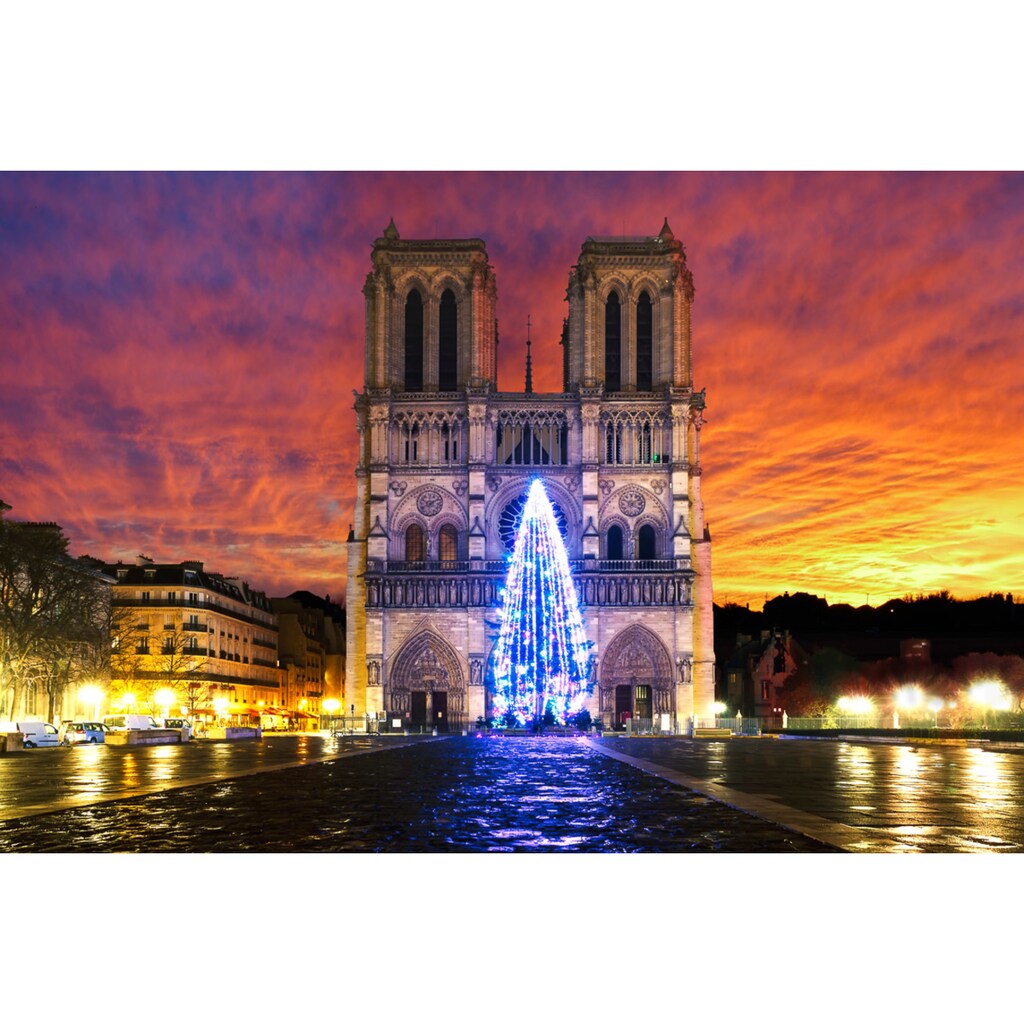 Papermoon Fototapete »Notre Dame Sonnenaufgang«
