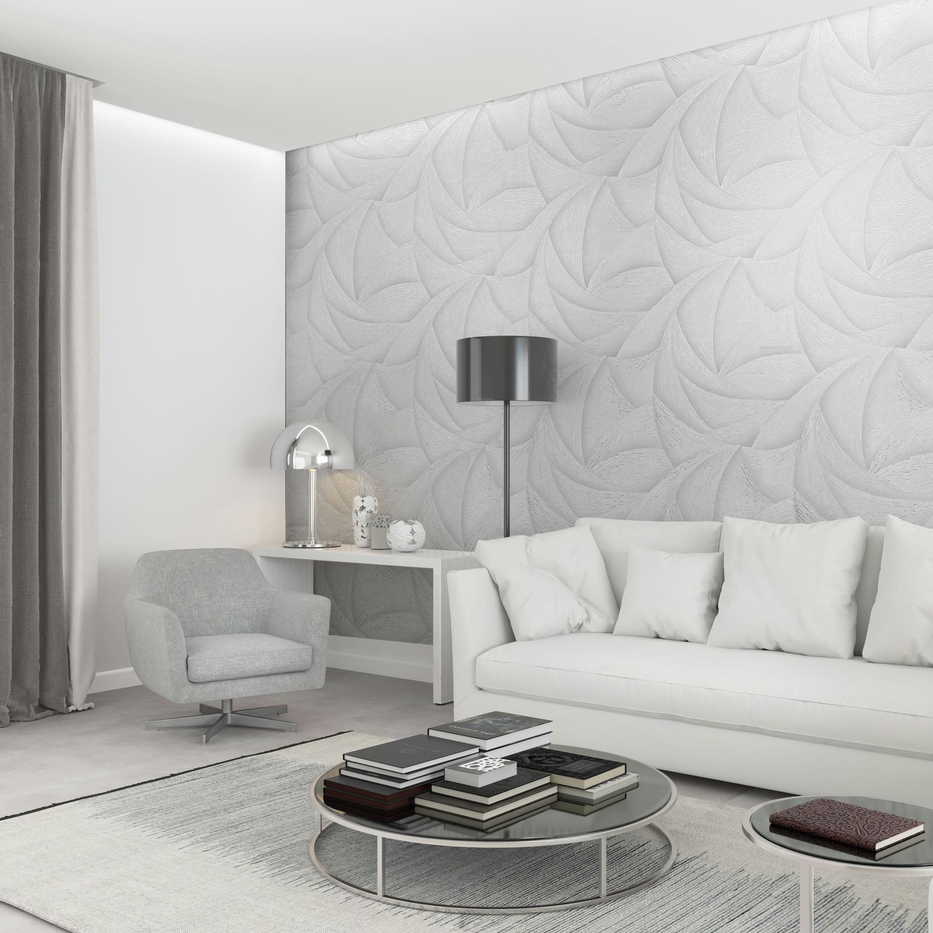 Marburg Vliestapete »Tapete Calm Waves«, geometrisch, moderne Vliestapete für Wohnzimmer Schlafzimmer Küche