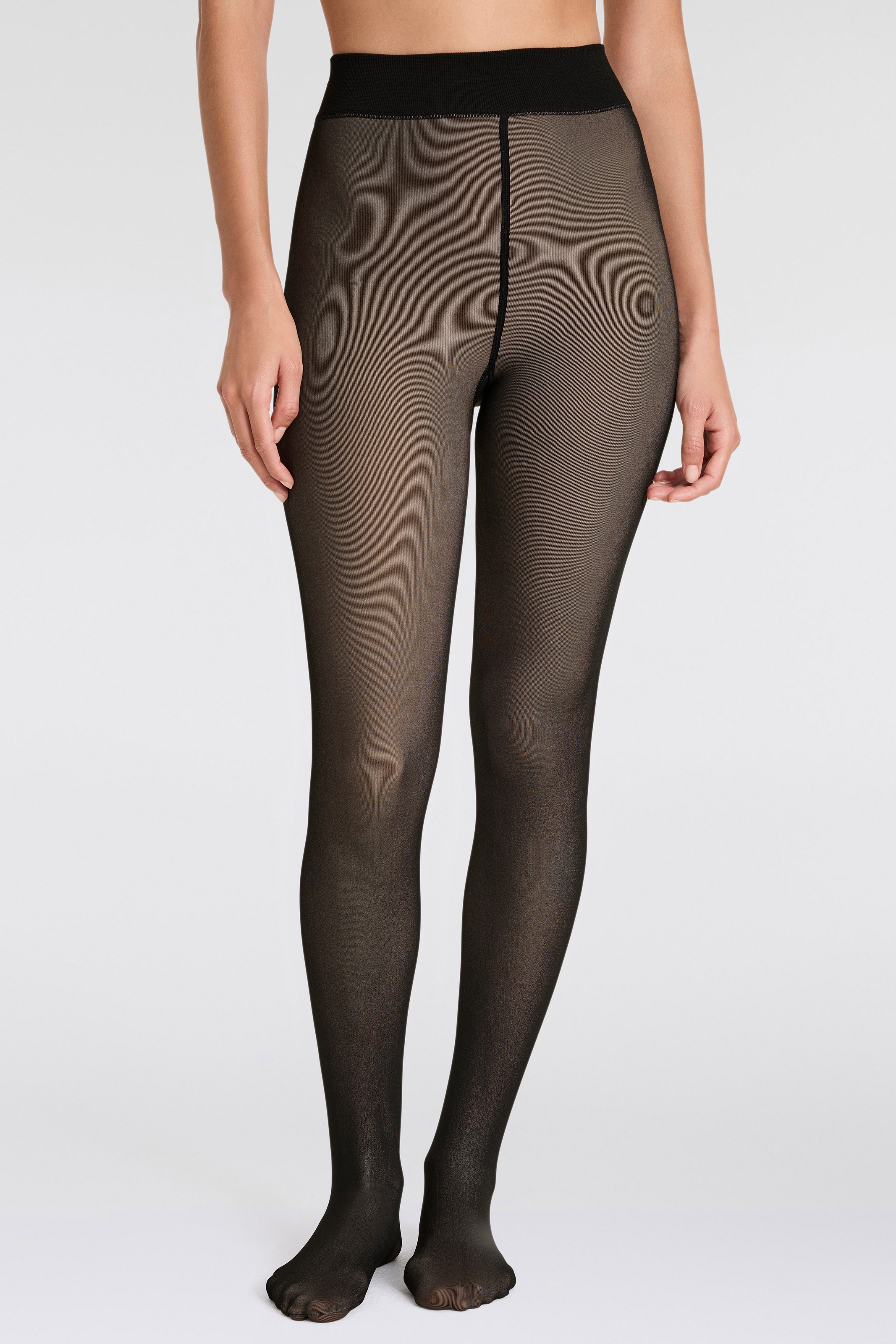 Sarlini Thermostrumpfhose "LADIES FLEECE LINED TIGHTS im transparenten Look" mit angenehmer Fleece-Fütterung in Feinstrumpfhosenoptik