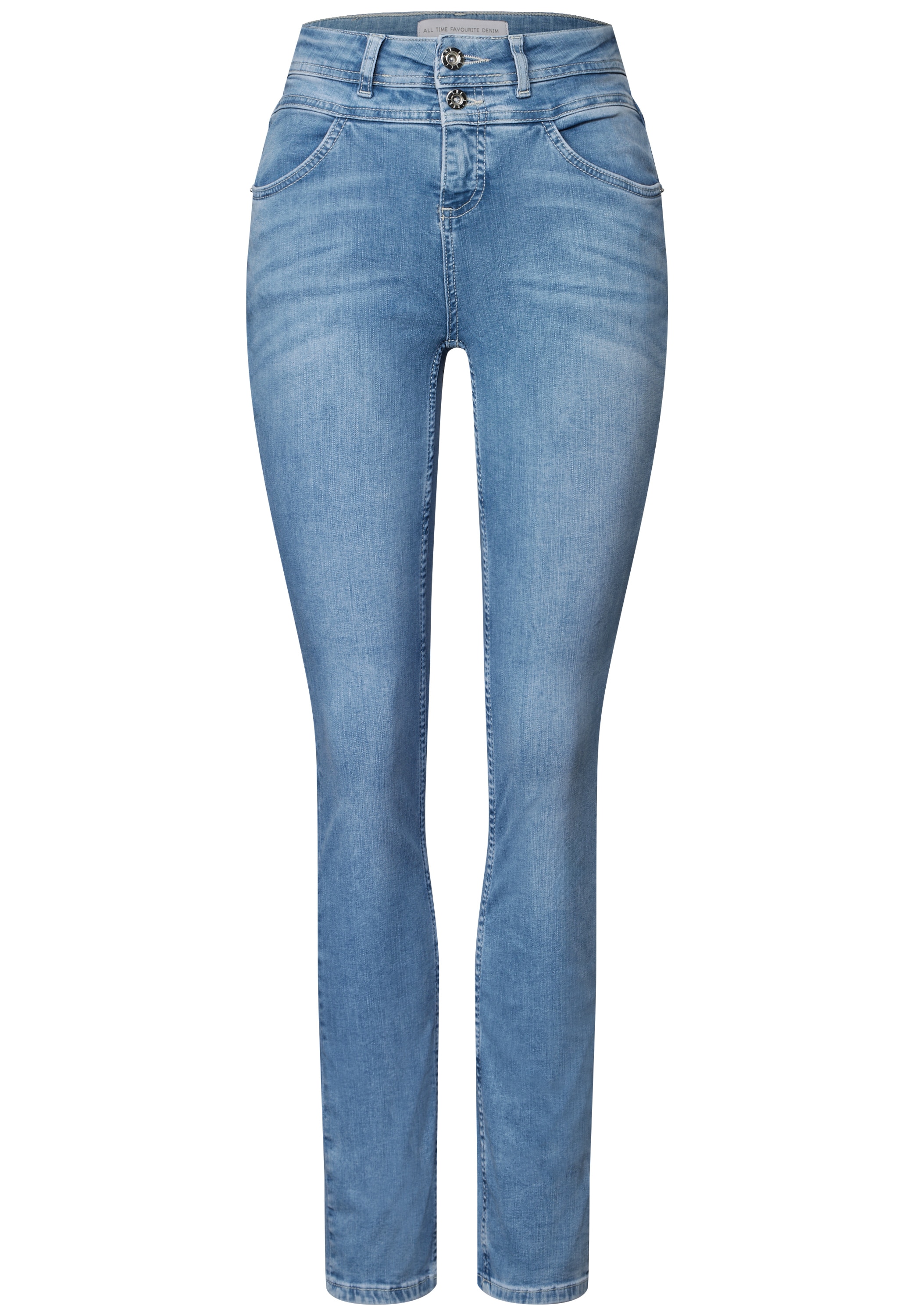 STREET ONE Comfort-fit-Jeans, High Waist