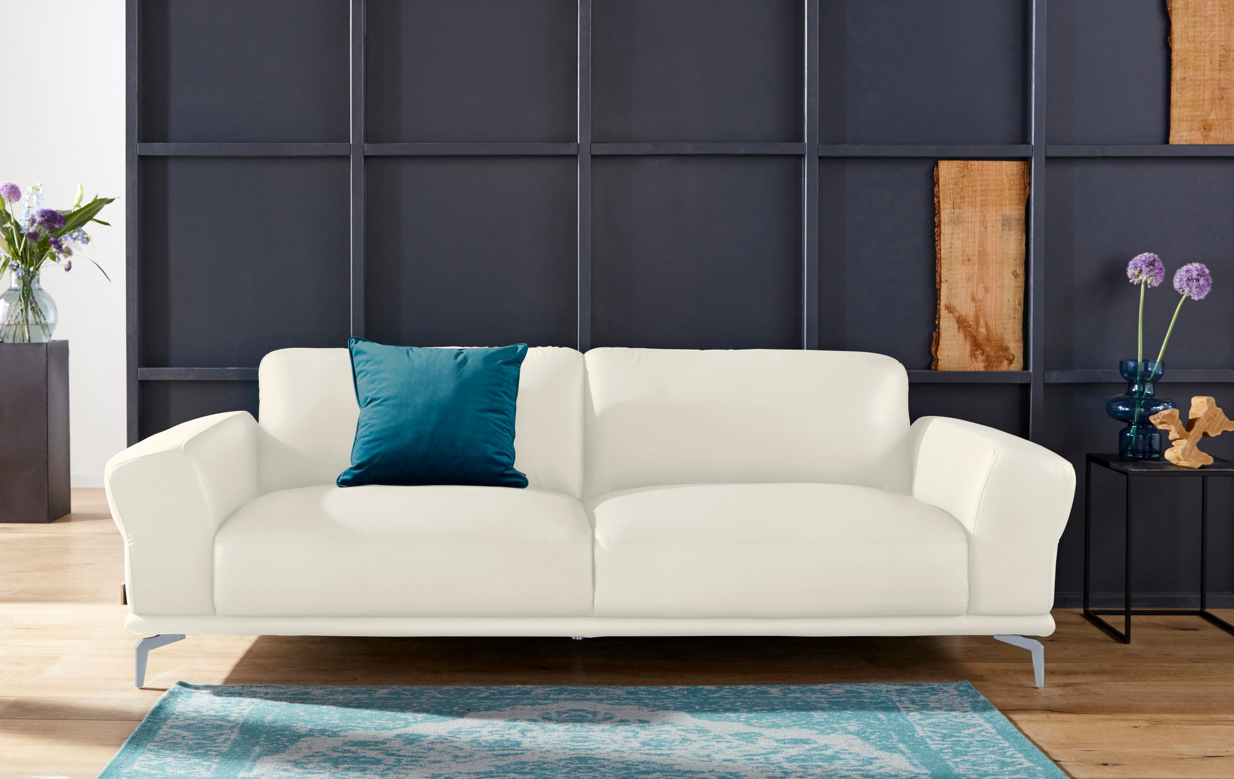 W.SCHILLIG 2,5-Sitzer "montanaa" mit Metallfüßen in Silber matt, Breite 232 günstig online kaufen