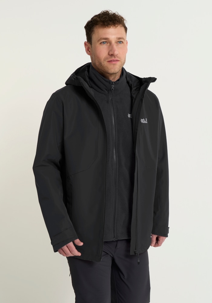 Jack Wolfskin 3-in-1-Funktionsjacke "STONETRAIL 3IN1 JKT M" für Sportmode und Outdoormode, sportlicher Stil, 3-in-1-Funktionsjacke
