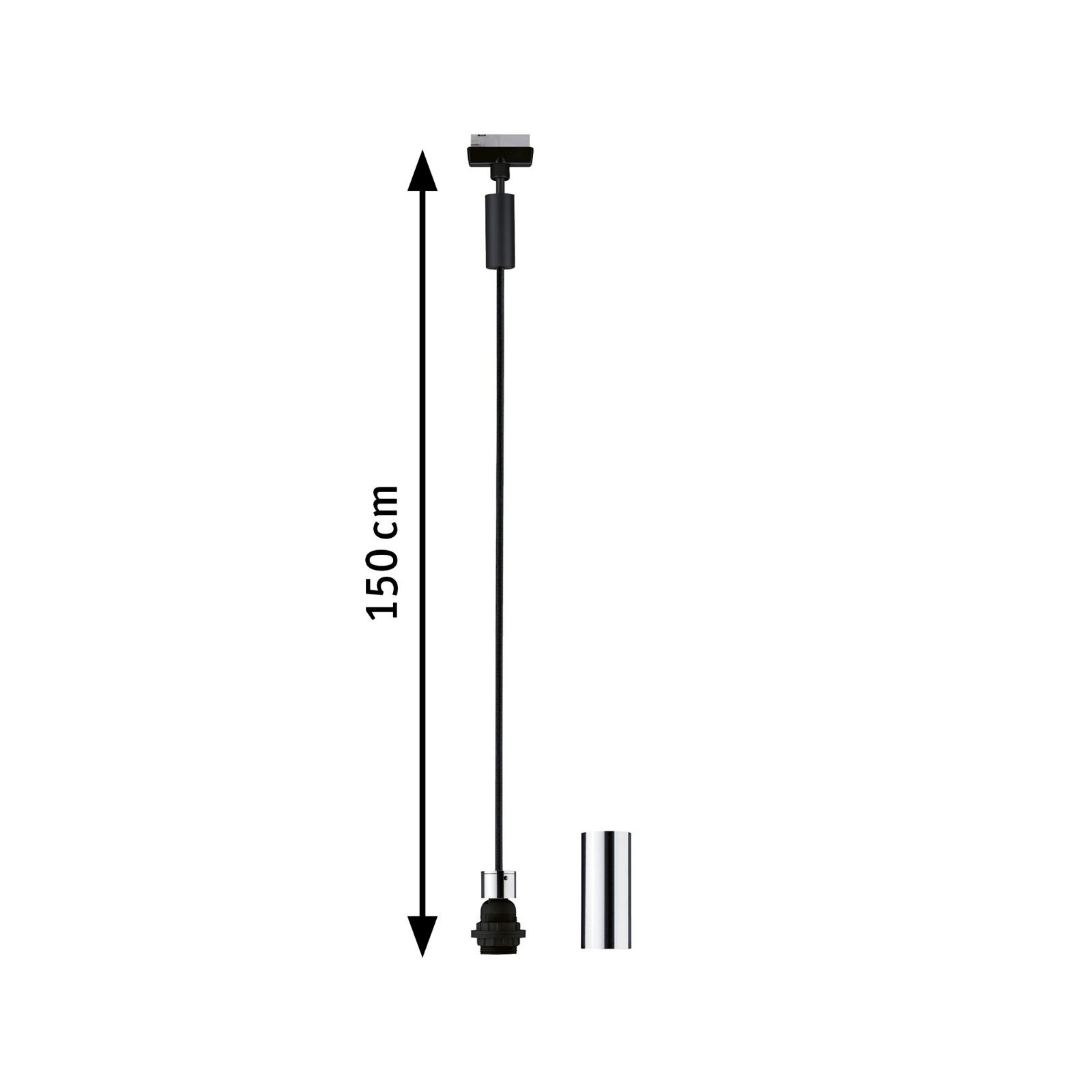 Paulmann Schienensystem-Leuchten »URail Pendel 2Easy E27 max. 20W dimmbar 230V«, dimmbar