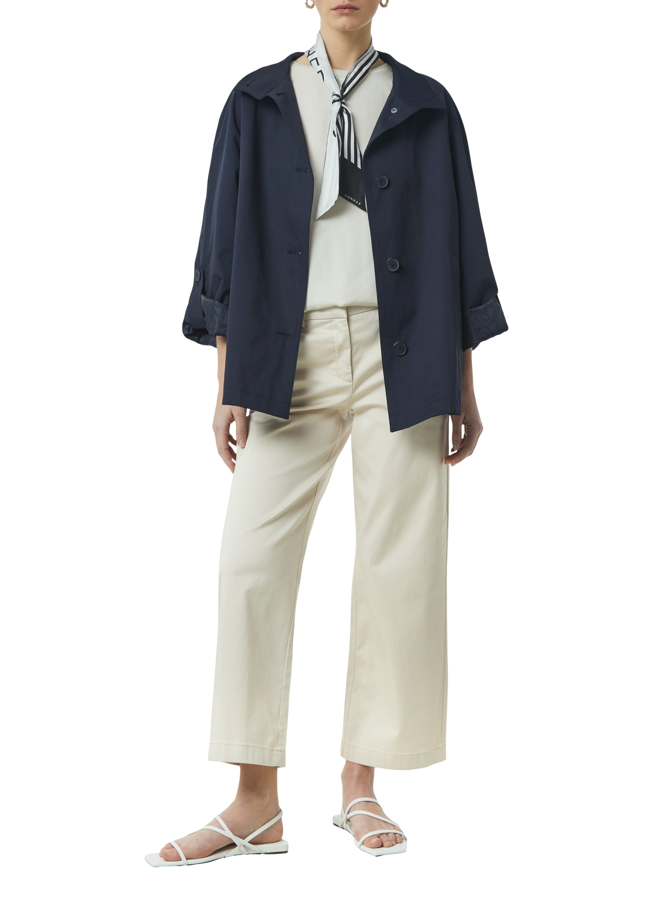 Comma Stoffhose, Sommerhose mit Schlag und Stretch günstig online kaufen