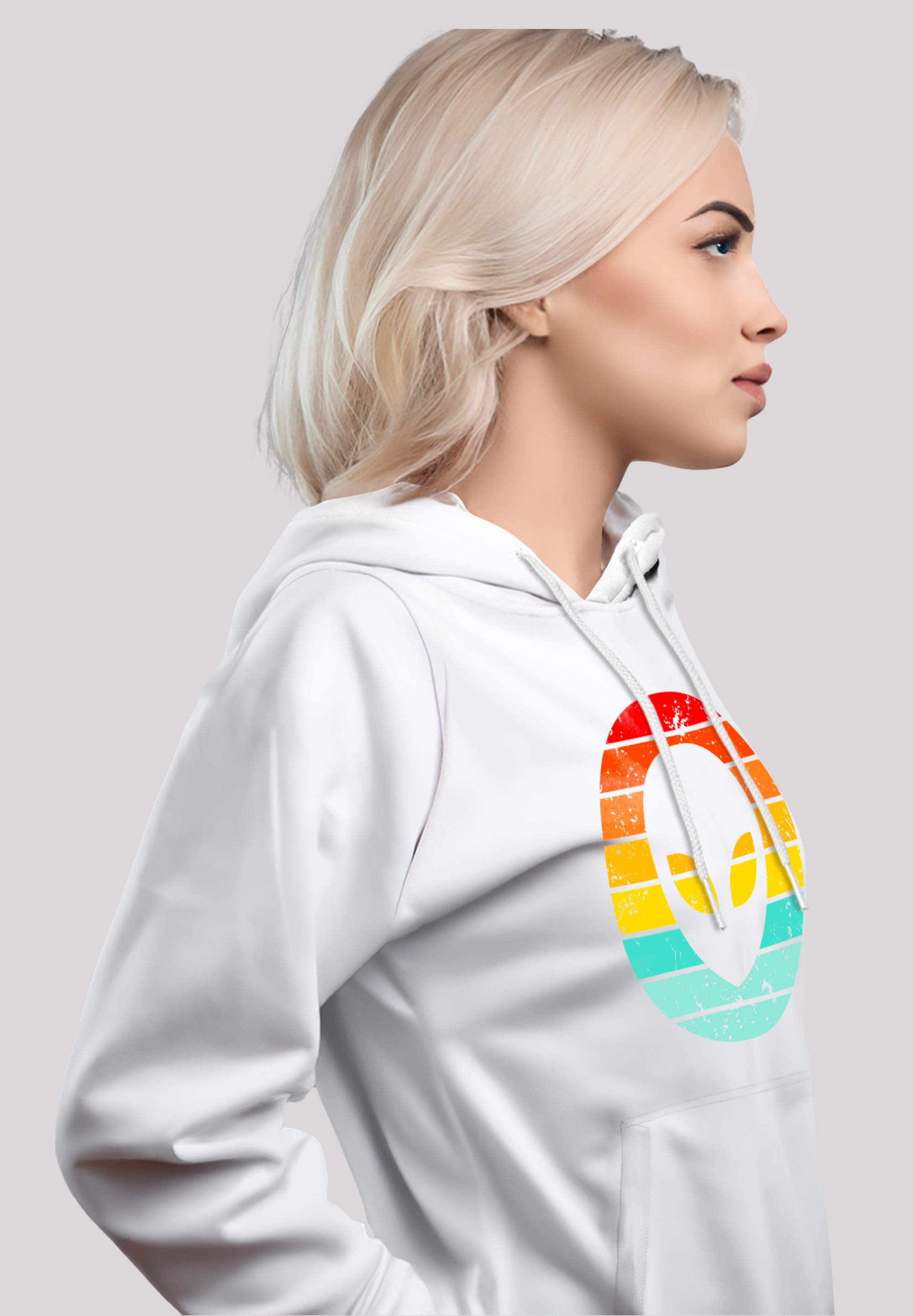 F4NT4STIC Kapuzenpullover »Alien Retro Sonnenuntergang«, Premium Qualität