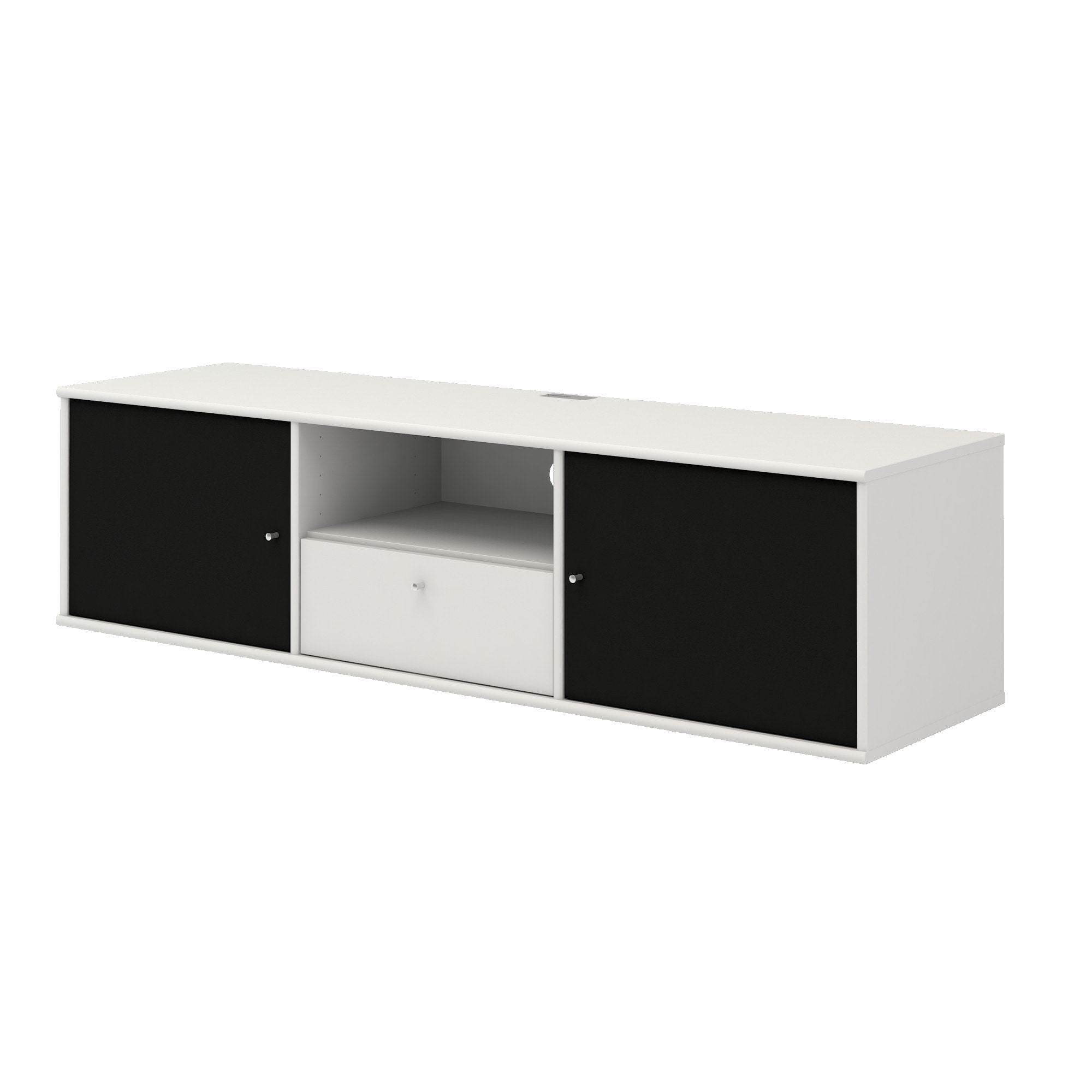 Hammel Furniture TV-Board »Mistral Fernsehschrank, Medienmöbel, Hängend,«, Türen mit Akustikstoff, Schublade, Lowboard, B: 161,5 cm