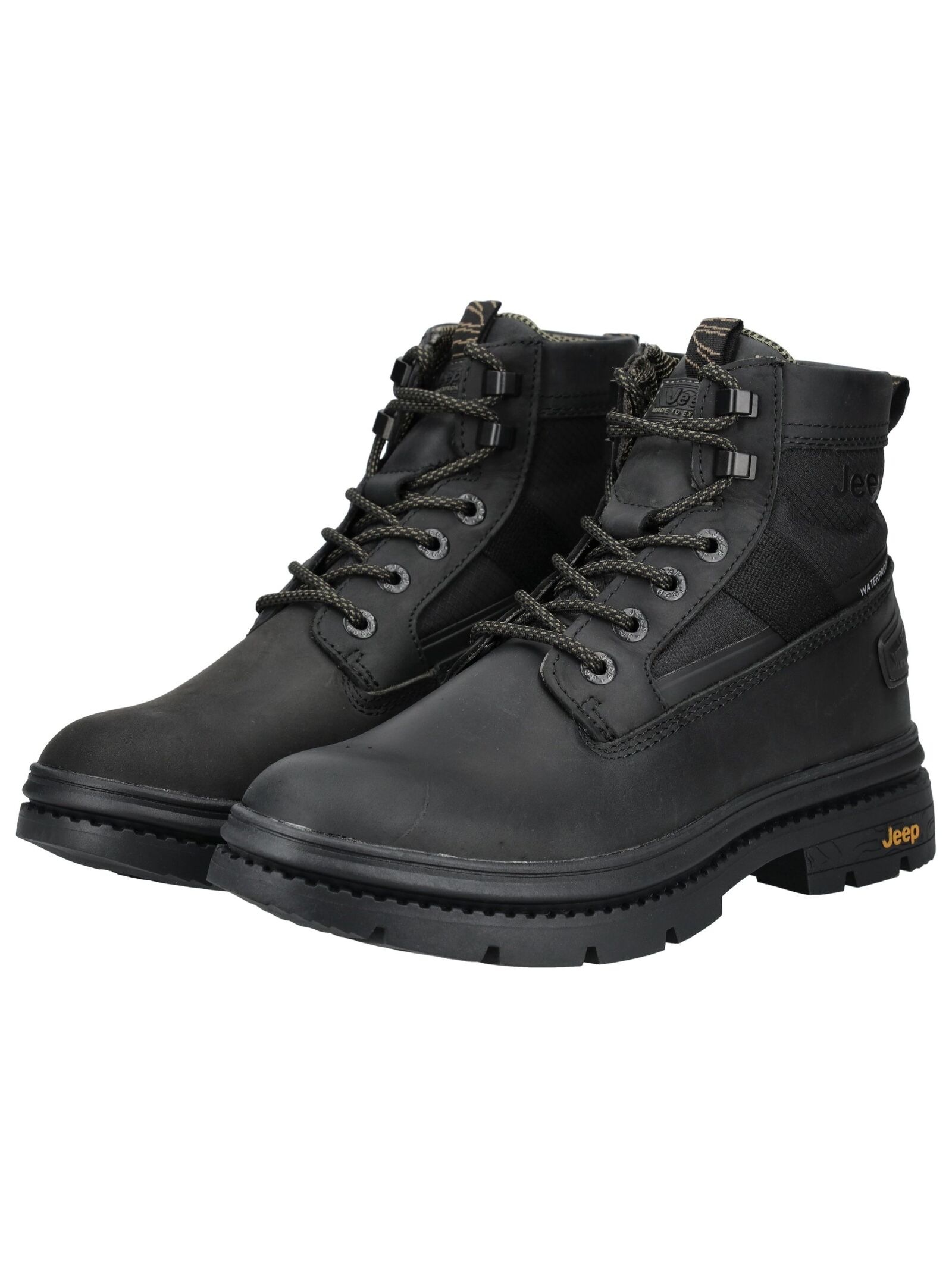 Jeep Schnürstiefelette »Jeep Stiefelette Leder/Textil«