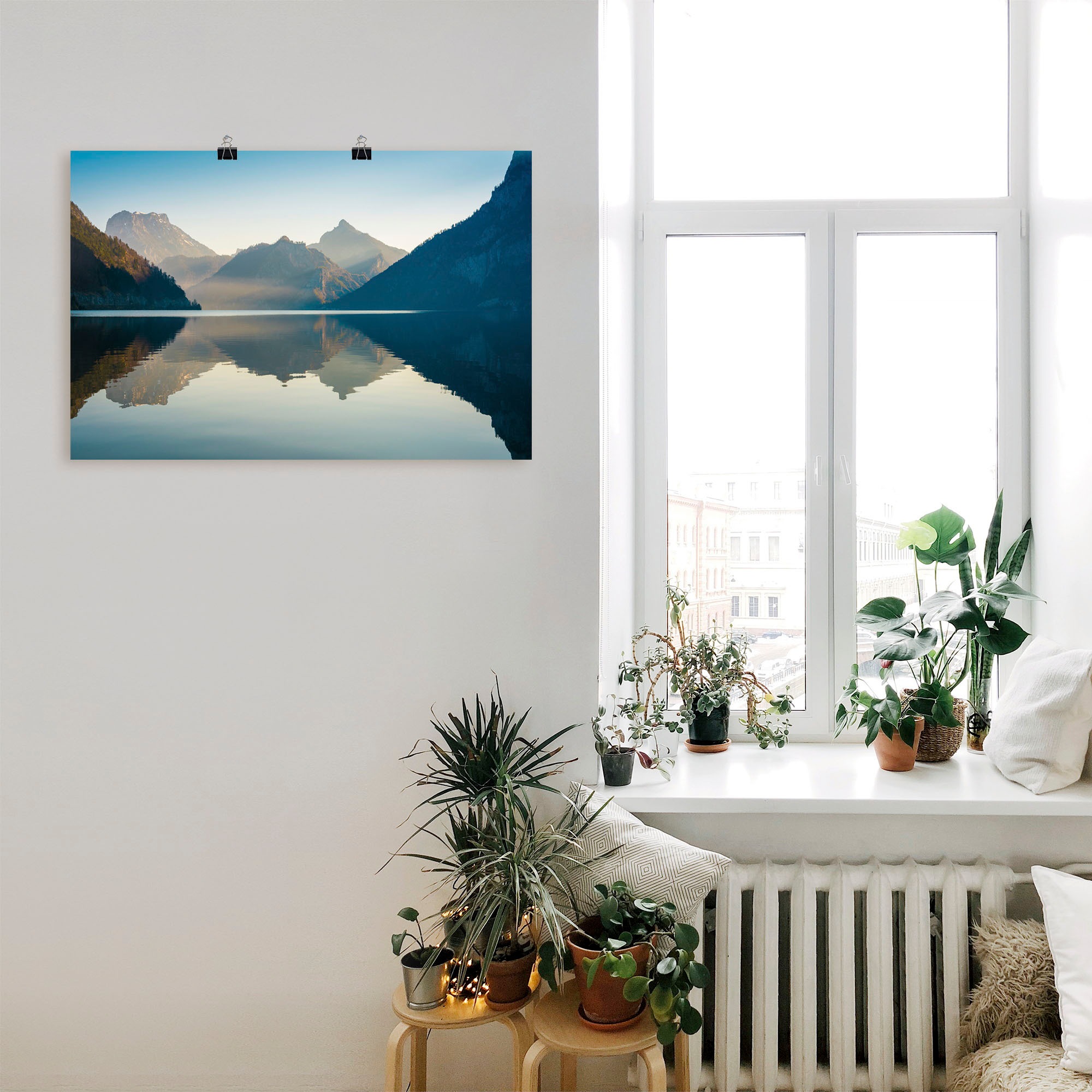 Artland Wandbild "Morgen am Traunsee", Gewässer, (1 St.), als Alubild, Outd günstig online kaufen