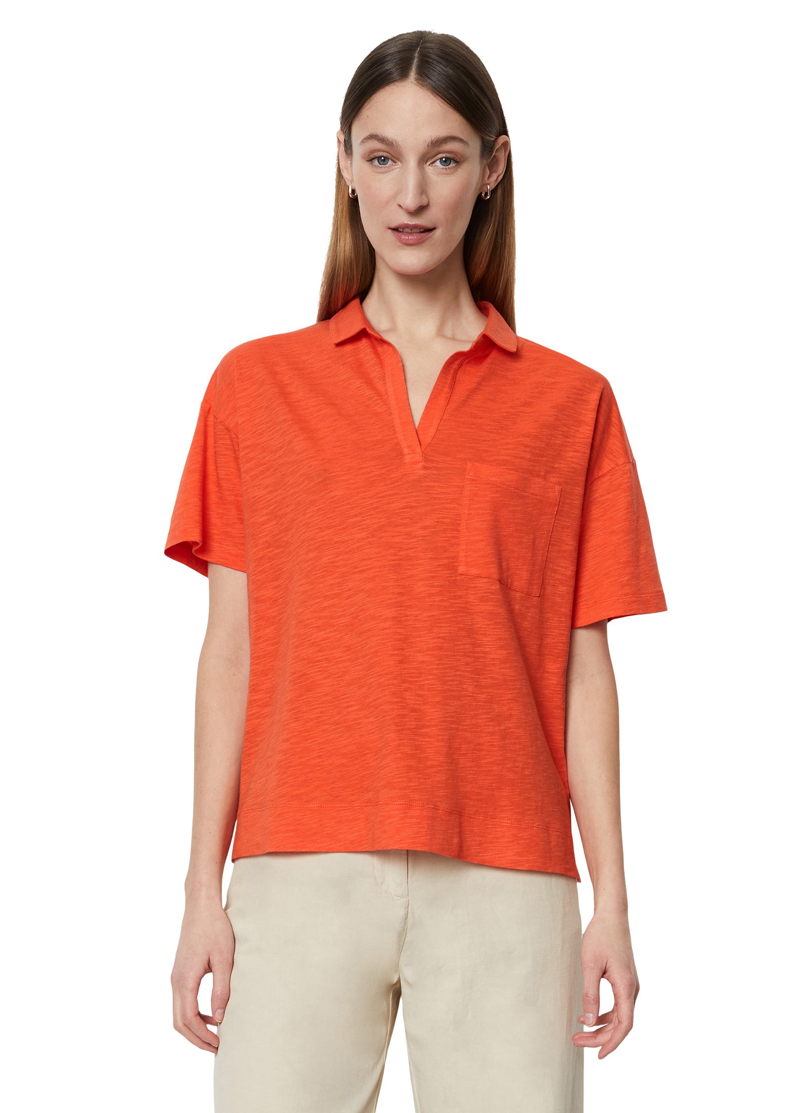 Marc O'Polo T-Shirt »aus Organic Cotton-Viskose-Mix«