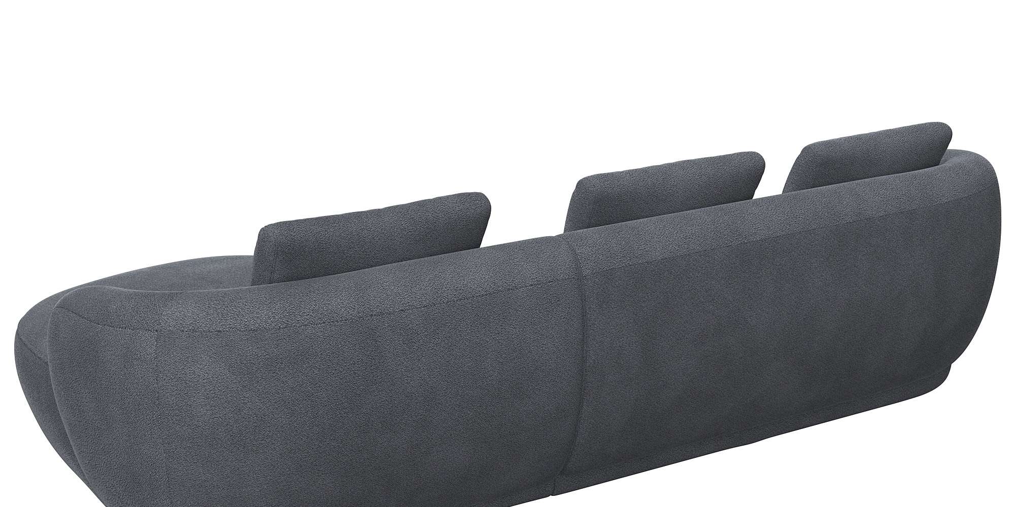 Thumbnail - FLEXLUX Wohnlandschaft "Torino, rund, L-Form, Sofa-Ecke mit Recamiere, Longchair-Sofa", Modernes, organisches Sofa-Desig...