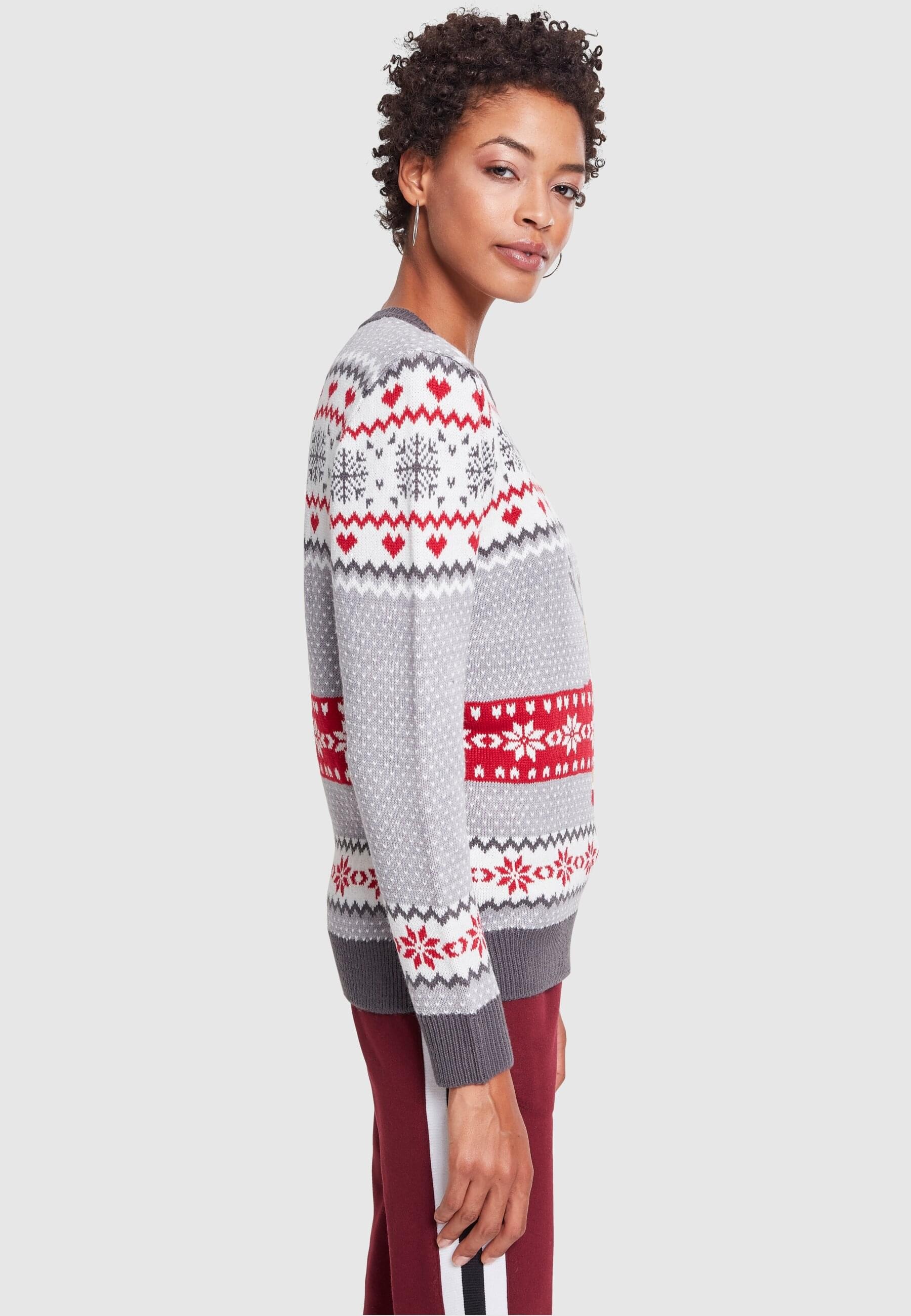URBAN CLASSICS Rundhalspullover »Urban Classics Damen Ladies Sausage Dog Christmas Sweater«, (1 tlg.)