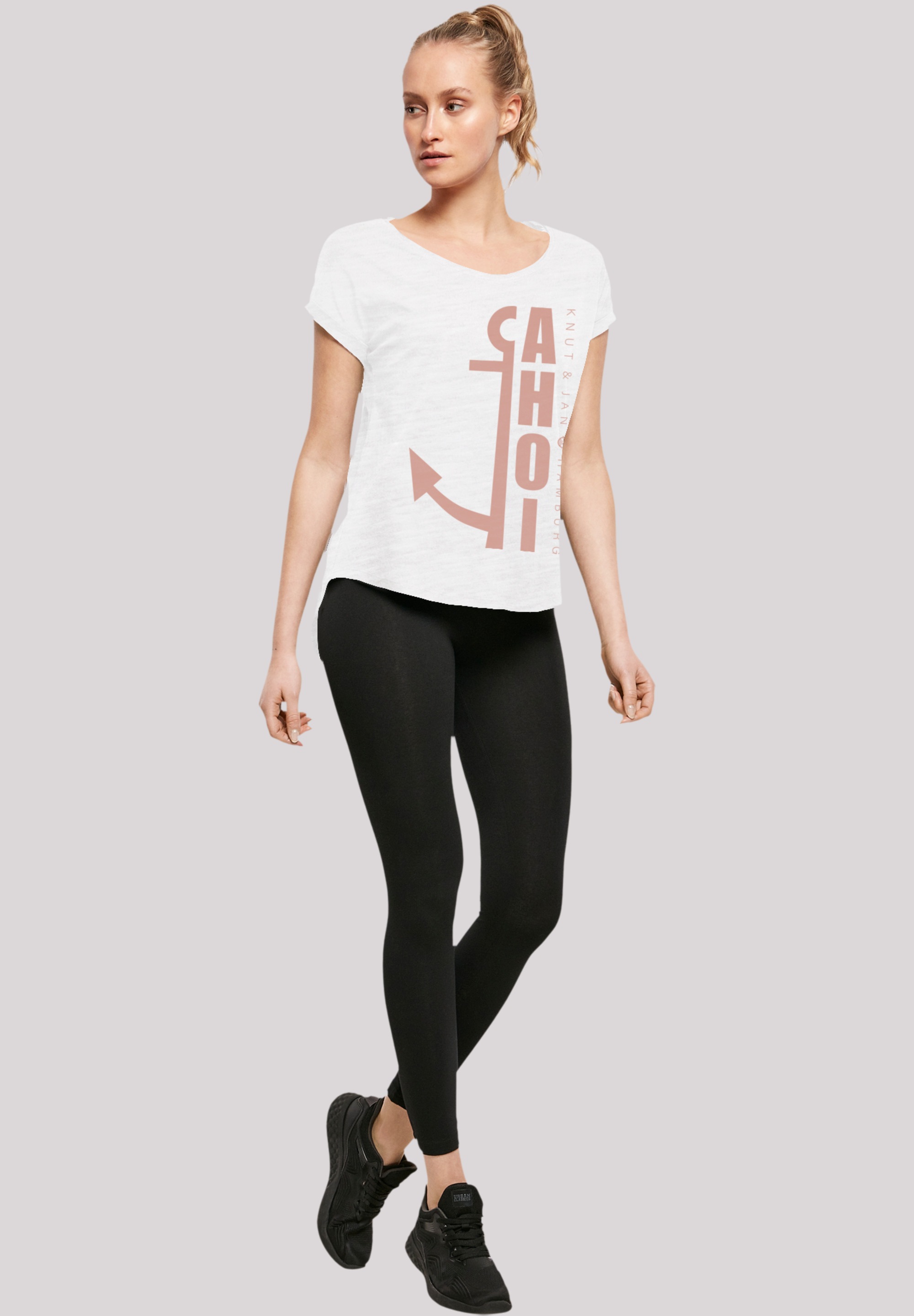 F4NT4STIC T-Shirt »Ahoi Anker Knut & Jan Hamburg«, Print