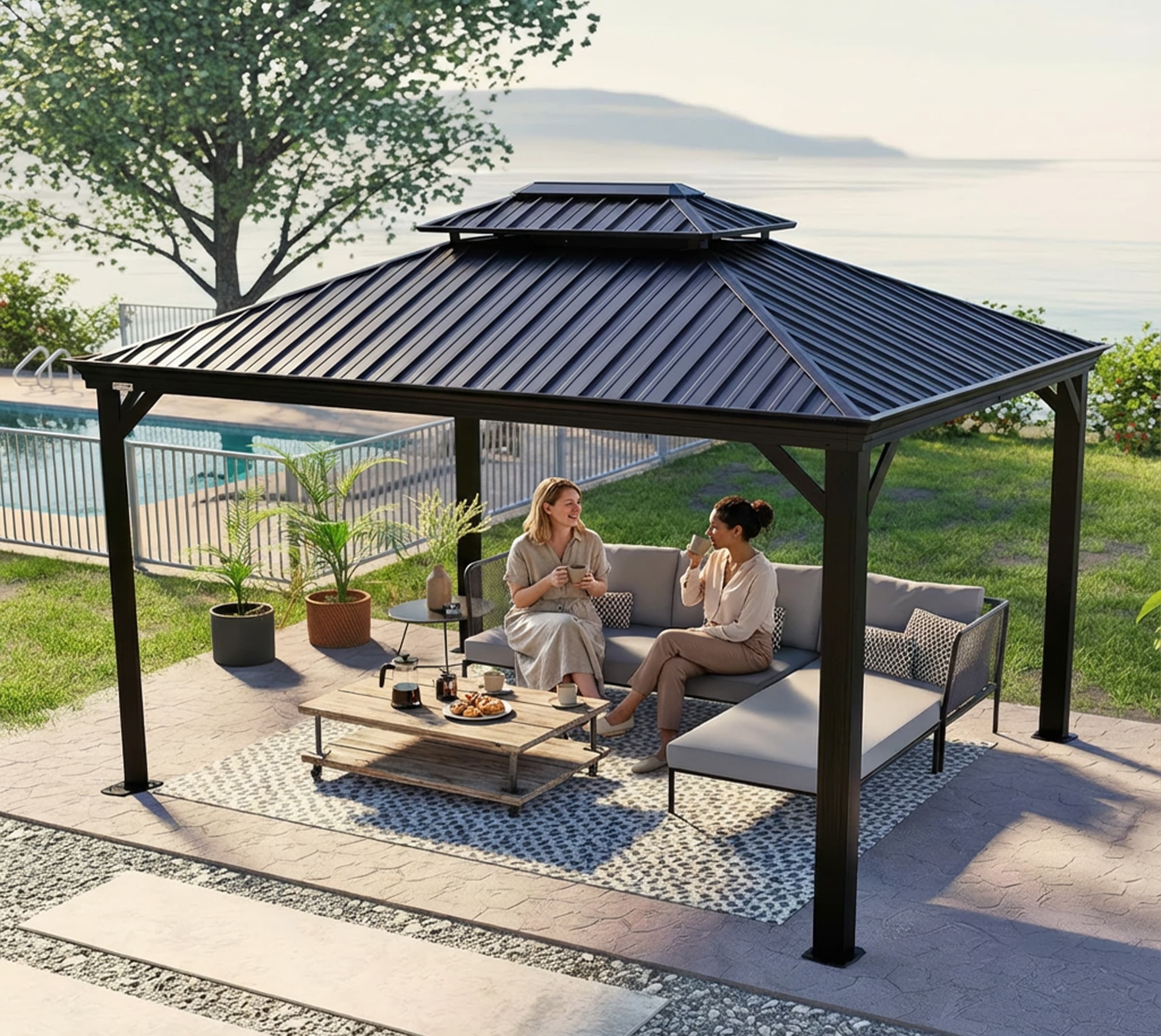 Sojag Pavillon »Messina 10x12« BxT: 298x363 cm