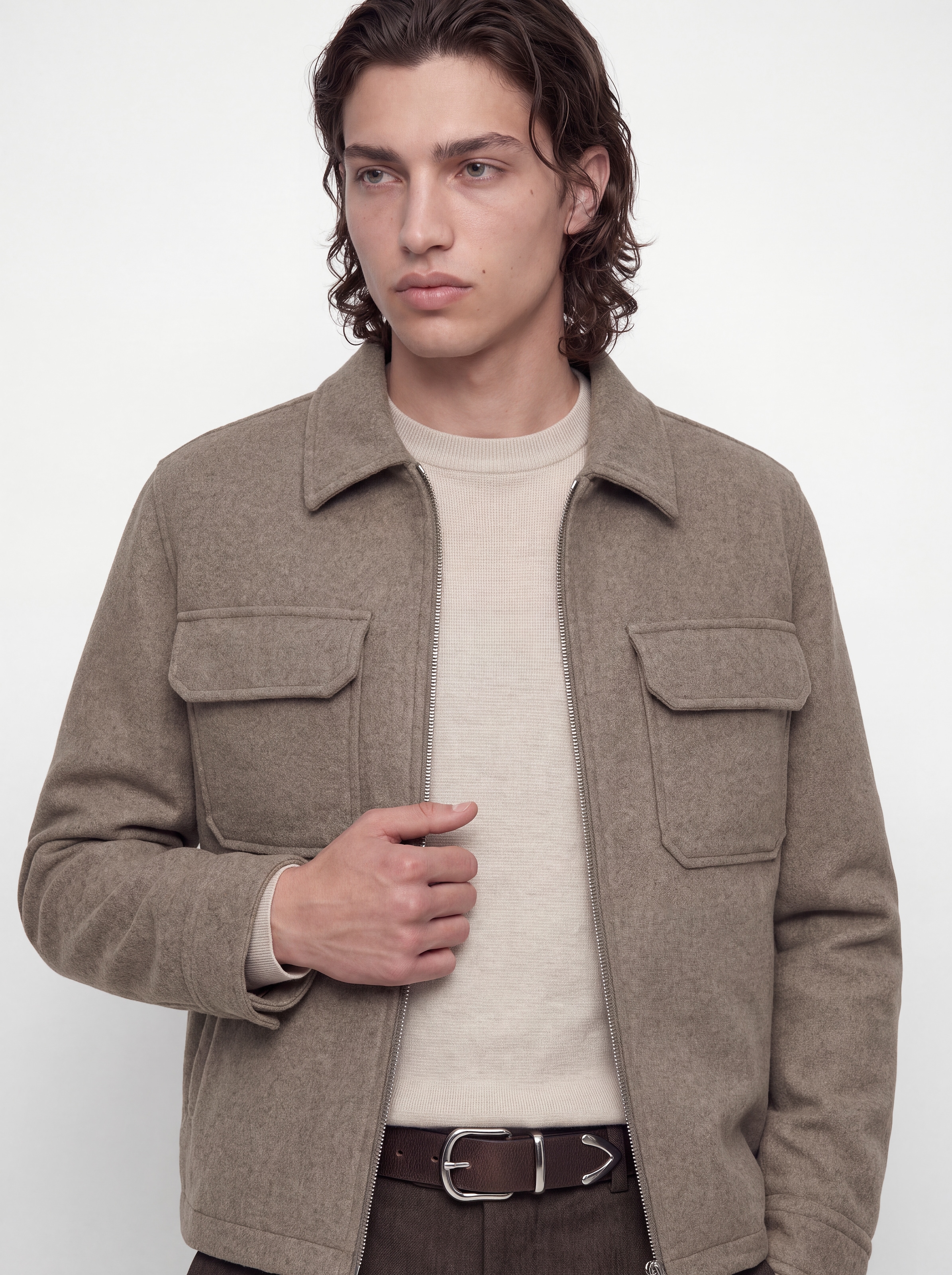 Jack & Jones Blouson »JPRBLUWAKEFIELD WOOL BLEND JACKET SN« Materialmix, mit Wollanteil