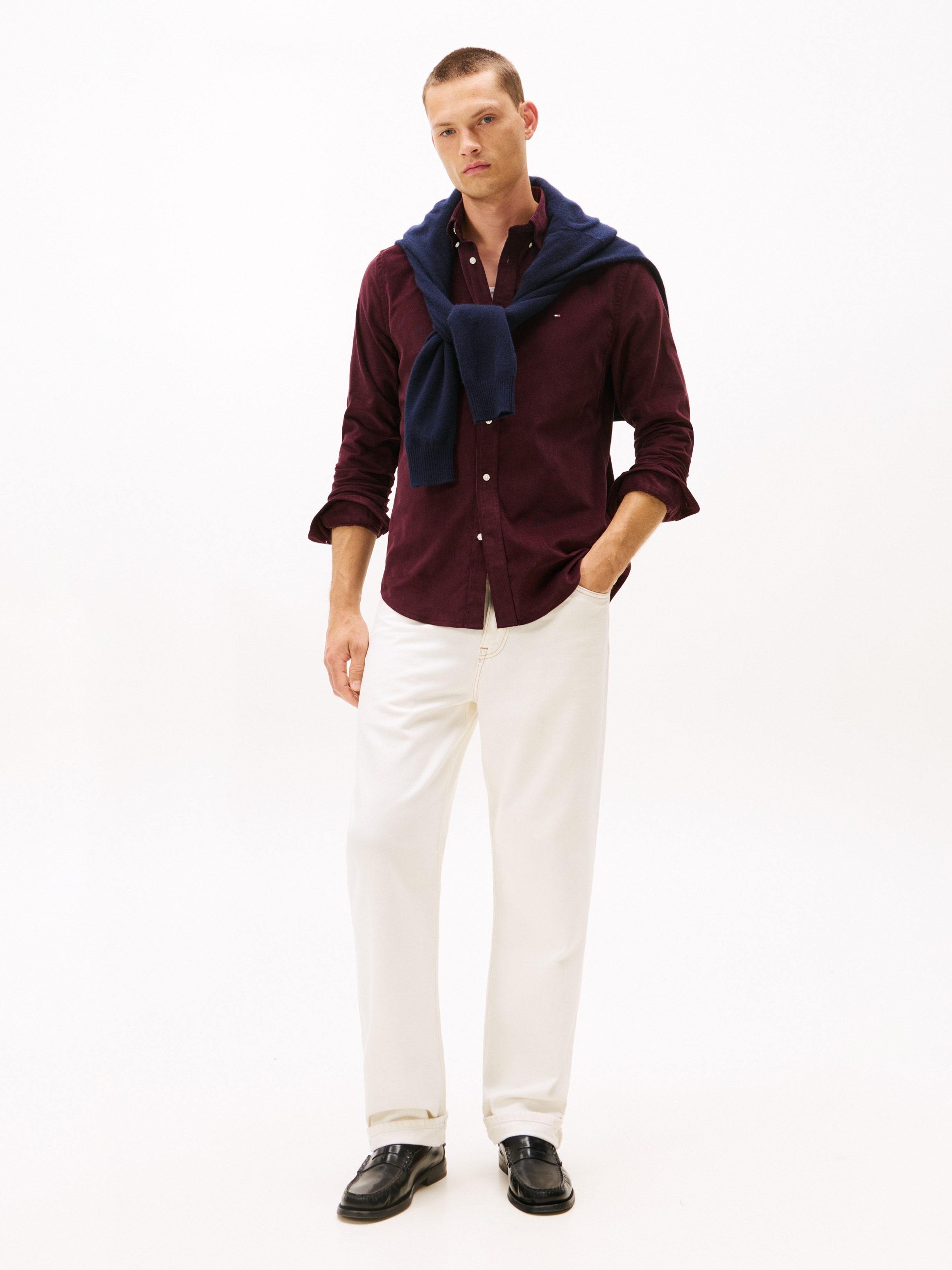 Tommy Hilfiger Langarmhemd »SOLID CORDUROY SHIRT«, Regular fit