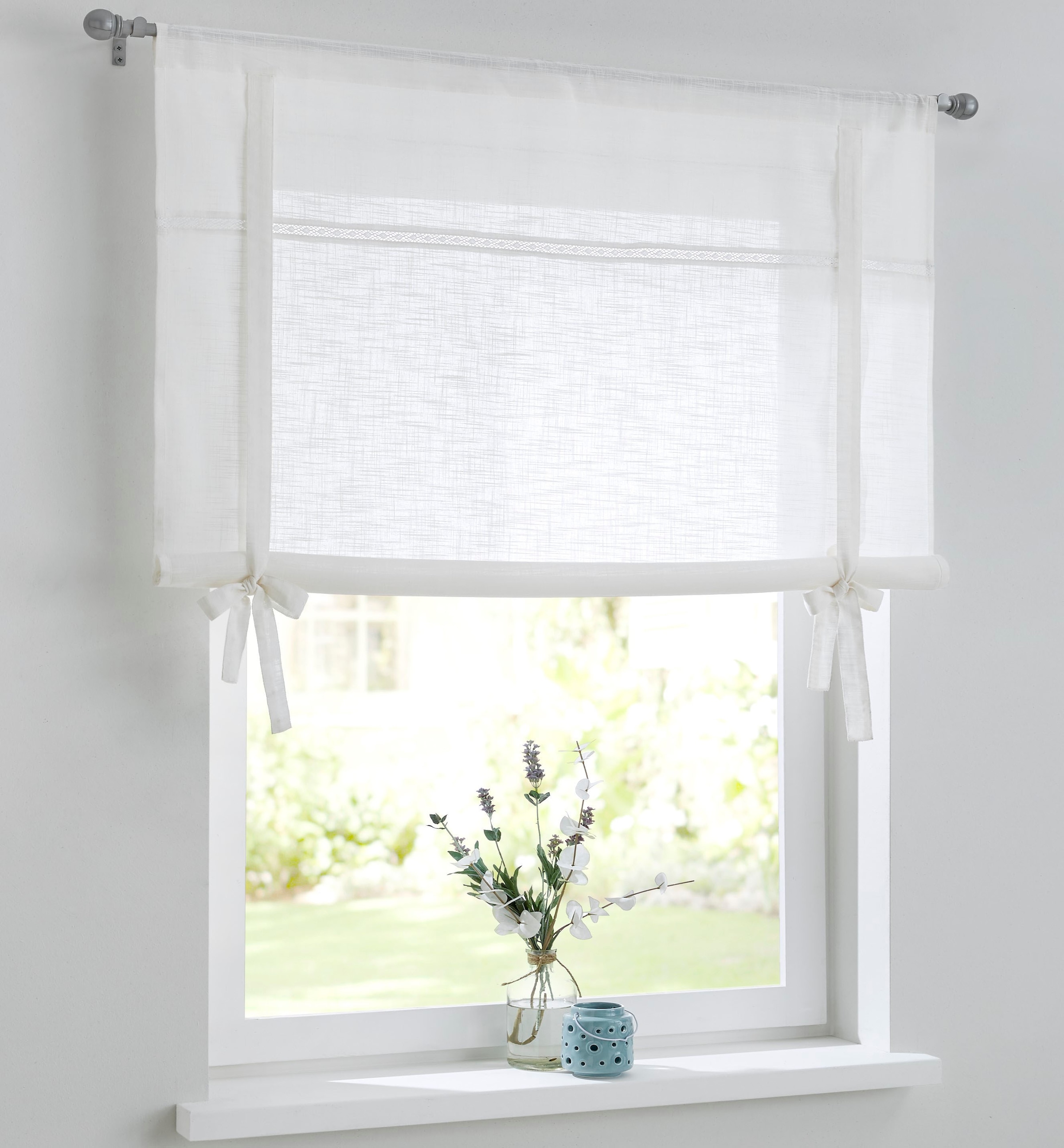 Kutti Bindegardine "Vicky" Stangendurchzug 1 Stk. tlg. Bindegardine Baumwol günstig online kaufen