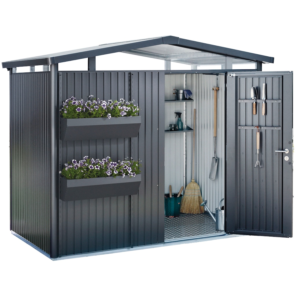 Biohort Blumenkasten »FloraBoard«, 2er-Set, dunkelgrau-metallic