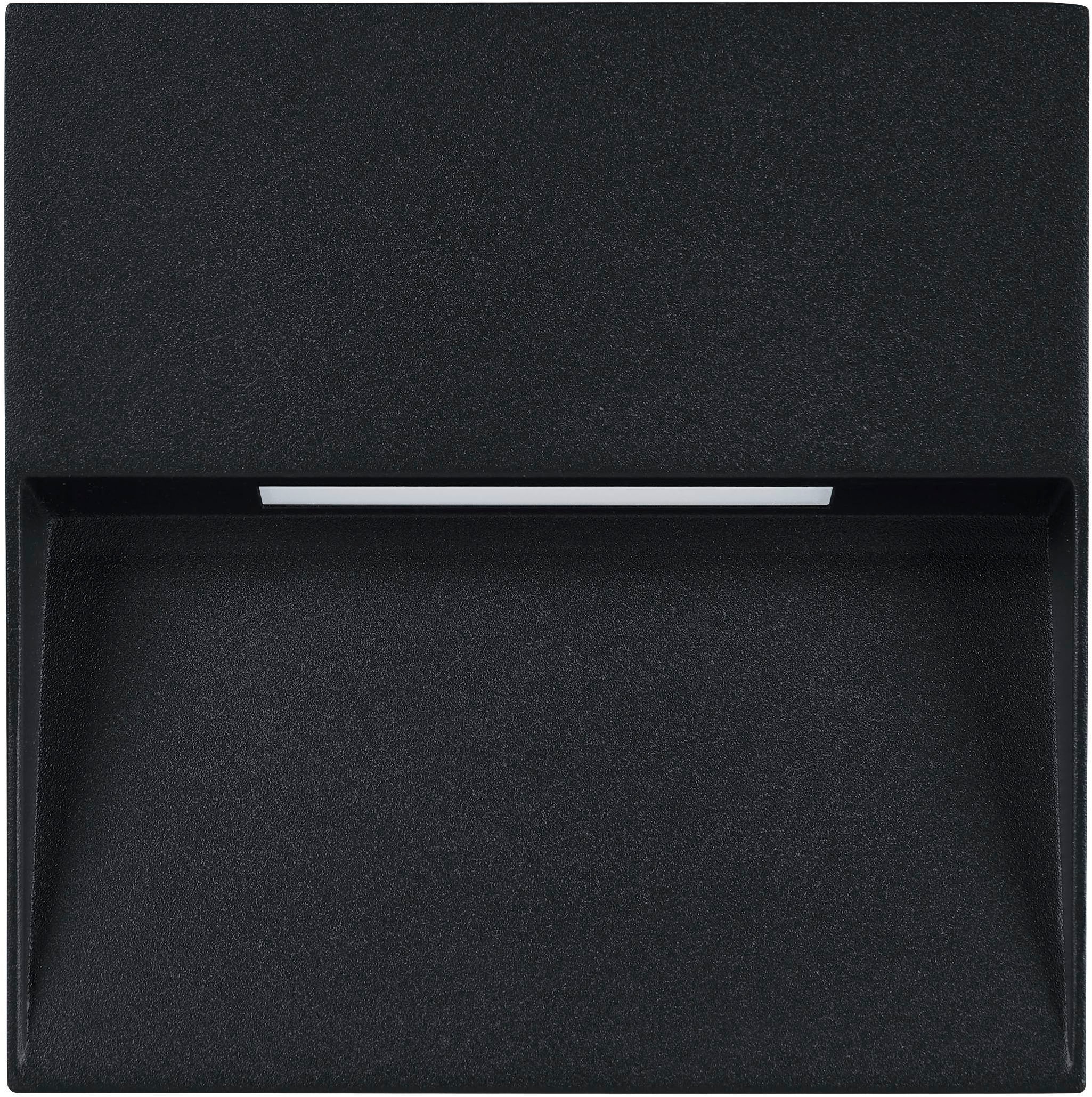 EGLO Wandleuchte »Maruggio Wandlampe, Außenbeleuchtung Hauswand, Aluminium, IP65, Lampe« LED-Modul 1 Stk. Kaltweiß | Neutralweiß | Warmweiß Wand-/Deckenleuchte - L15 x H15 x AL3,5 cm - schwarz - 1X4,8W inkl.