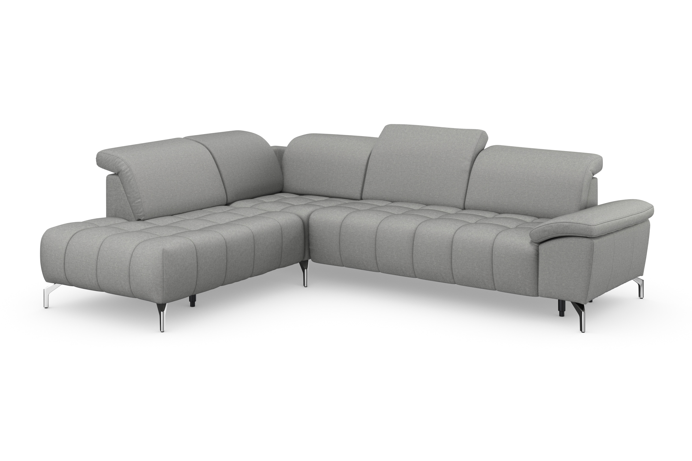 sit&more Ecksofa »Cool L-Form«, wahlweise mit Kopfteilverstellung und Vorziehsitz, motorisch