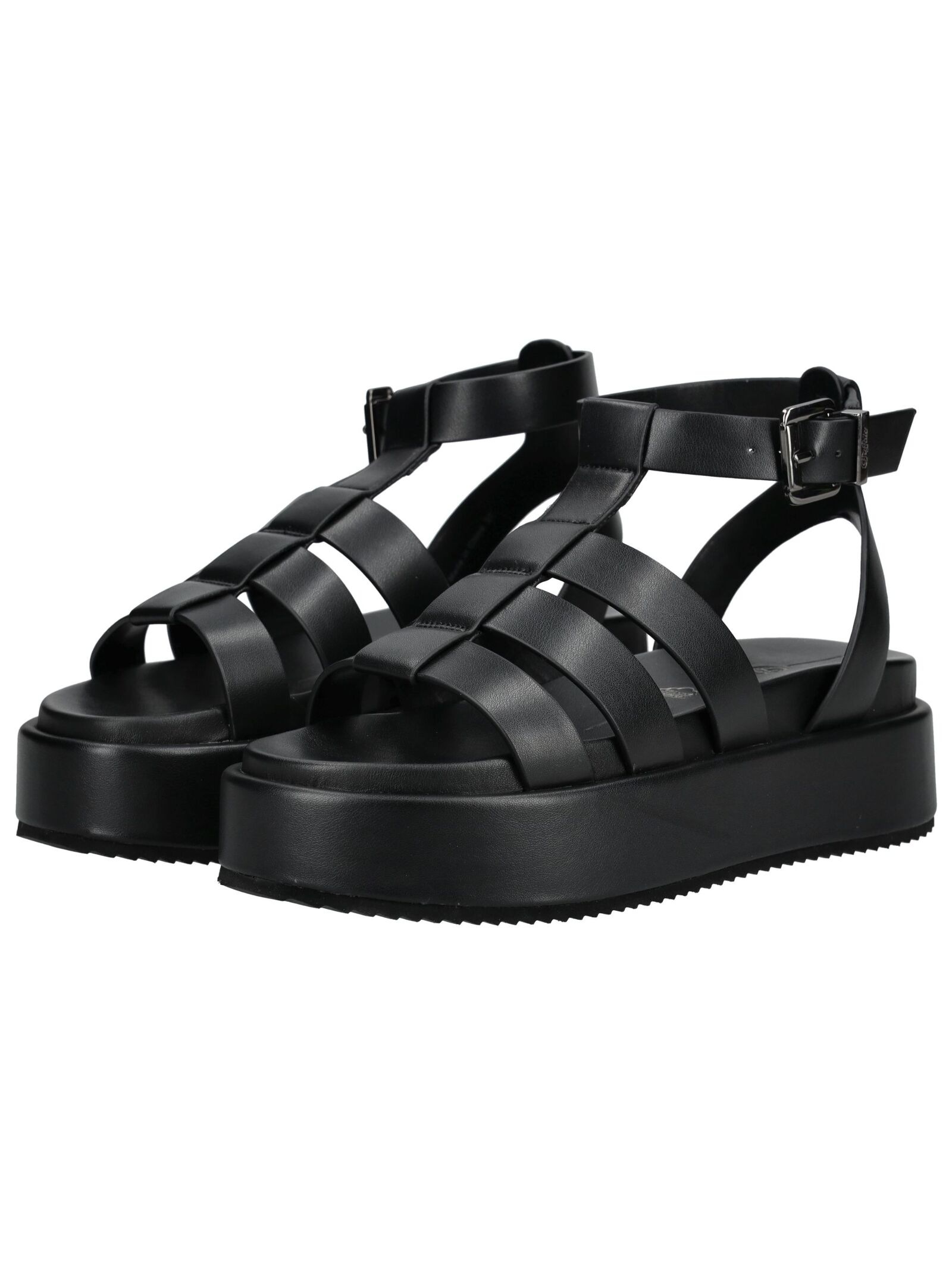 Buffalo Plateausandaletten »Buffalo Sandalen Lederimitat«