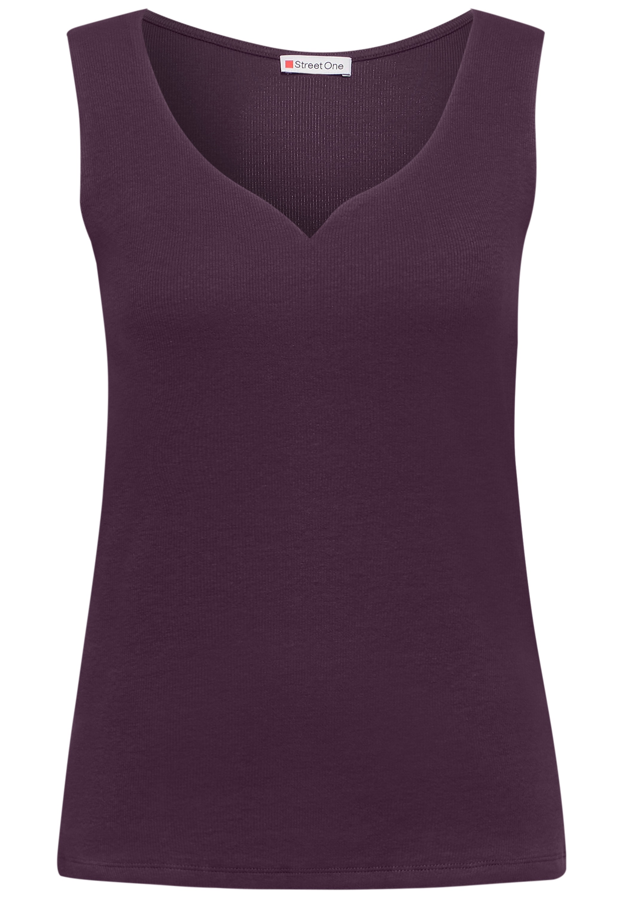 STREET ONE T-Shirt, aus Baumwolle mit Stretchante