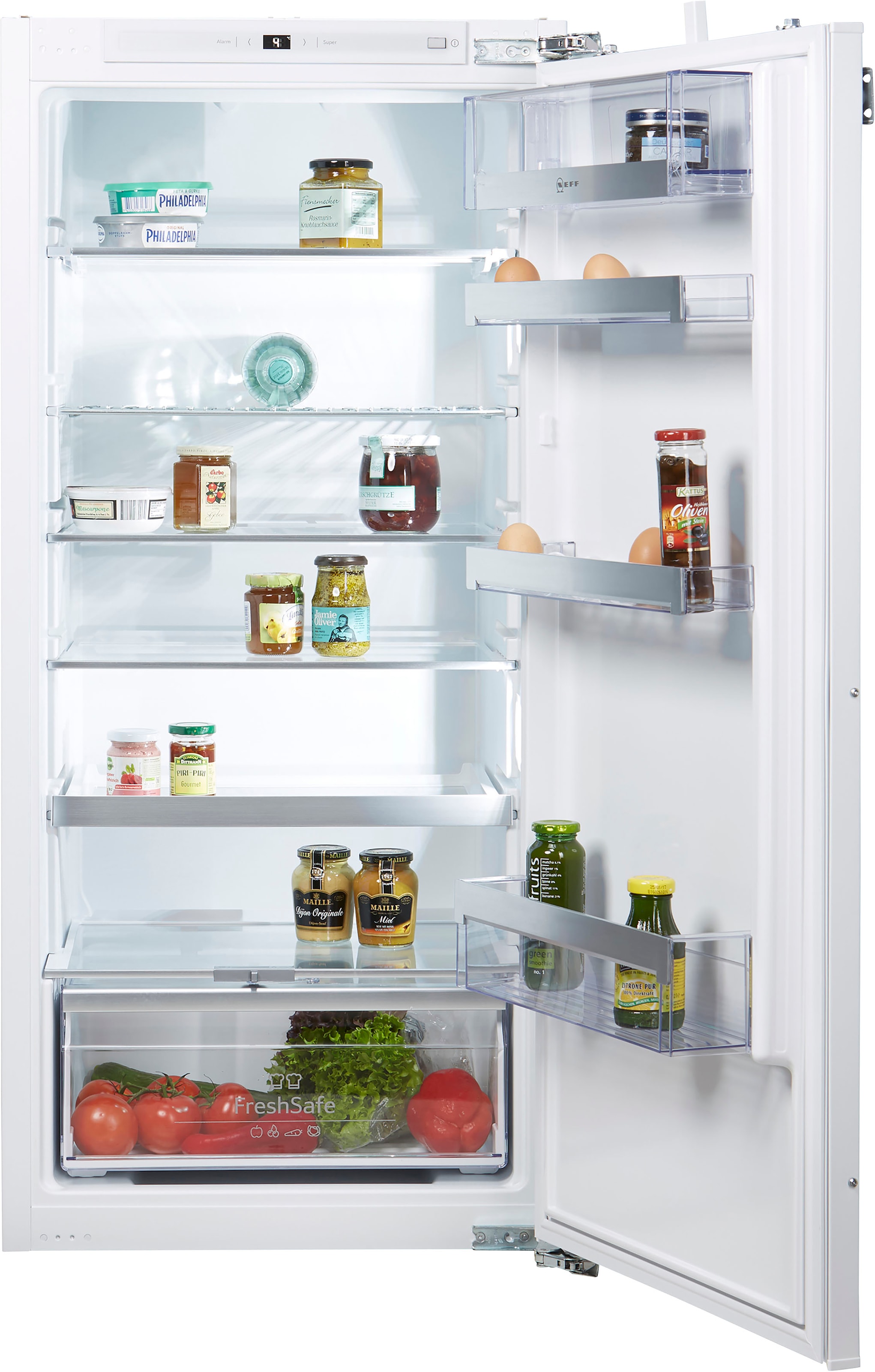 NEFF Einbaukühlschrank »KI1413FD0«, KI1413FD0, 122,1 cm hoch, 55,8 cm breit, Fresh Safe 2: Frischeschublade für die ideale Lagerung von Obst&Gemüse