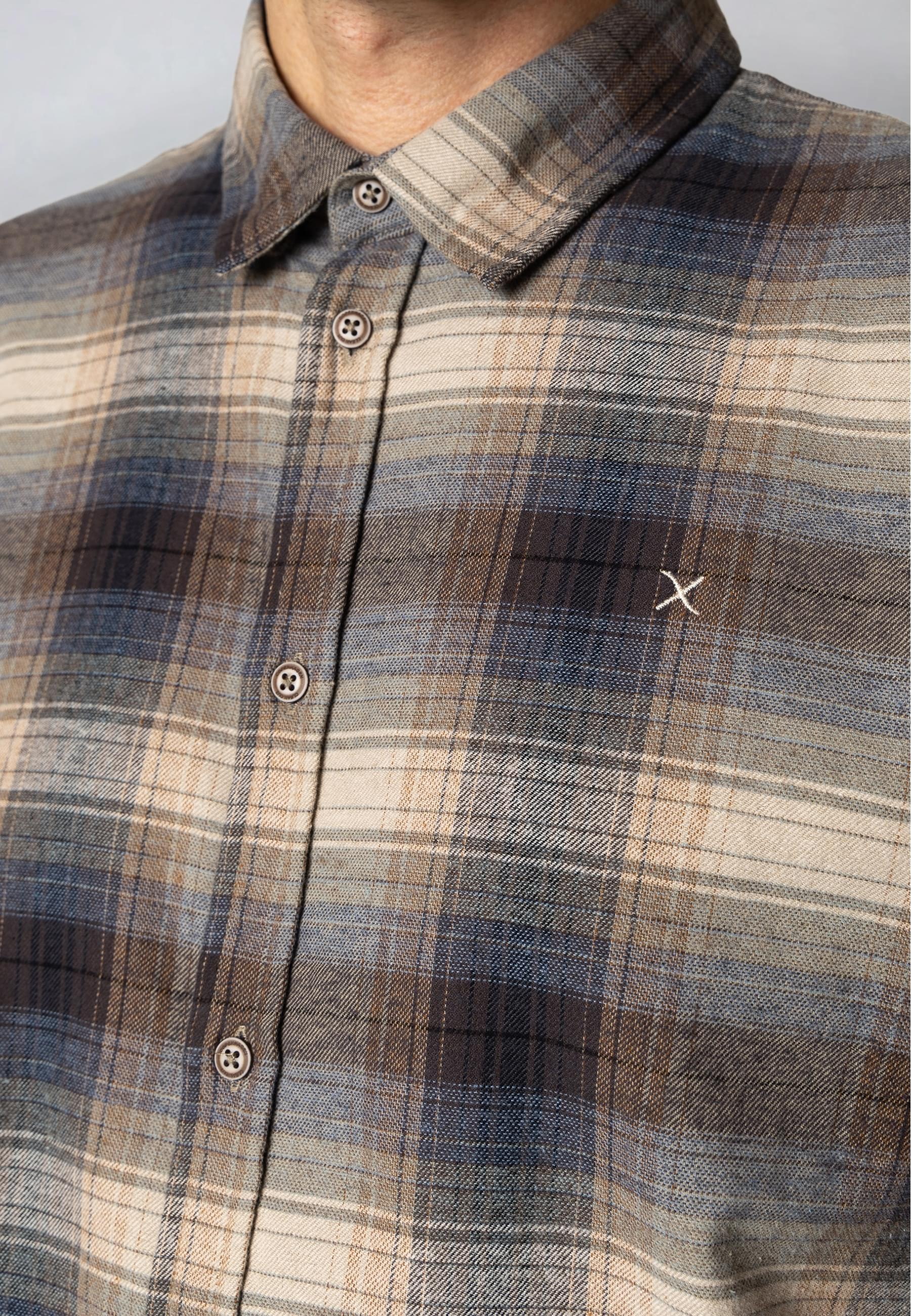 Clean Cut Copenhagen Langarm-Poloshirt »Clean Cut Copenhagen Dylan Checked Flannel Shirt«, 1 Stk.
