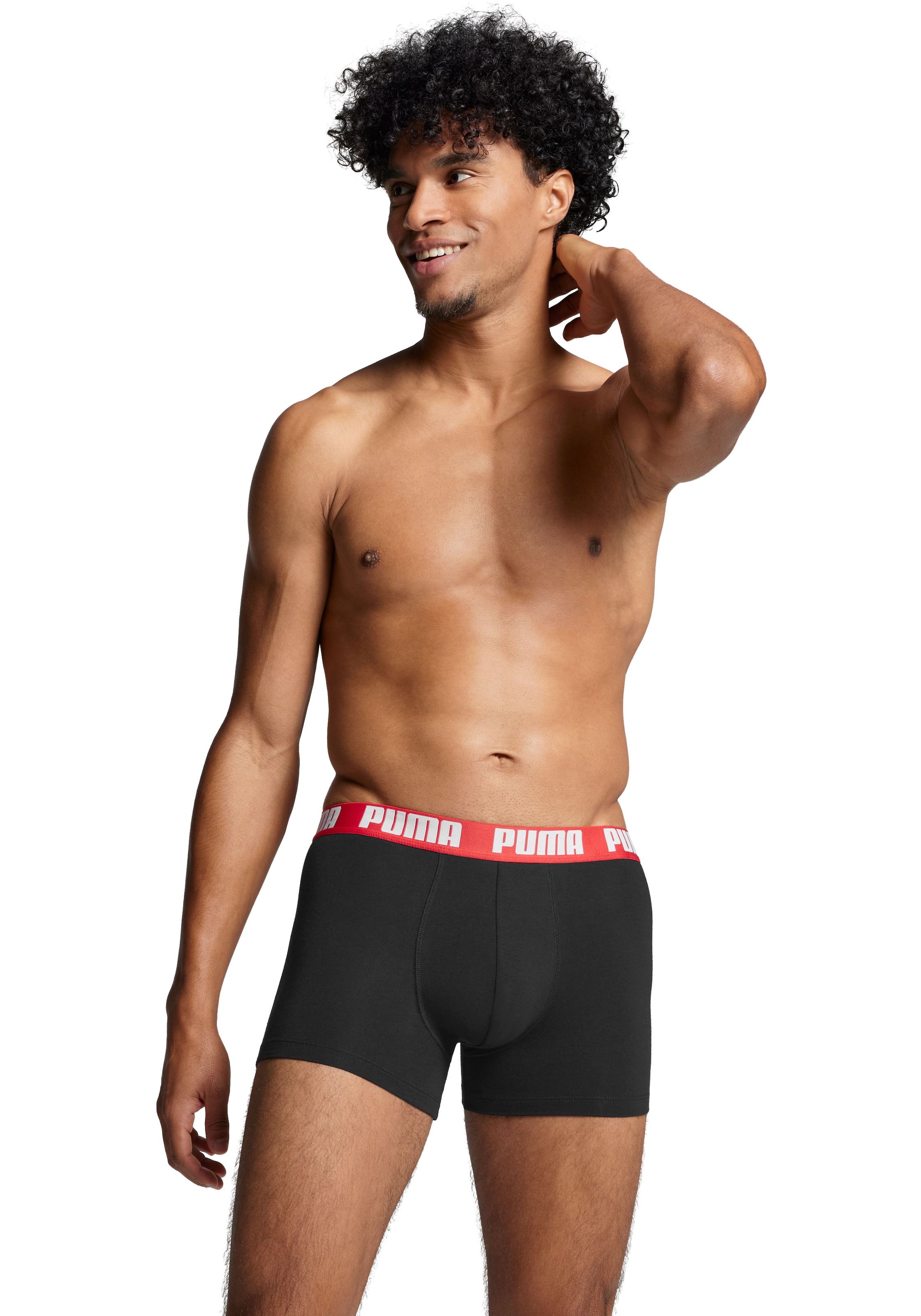 PUMA Boxershorts »PUMA MEN EVERYDAY BOXER 6P ECOM«, (6er Pack), Elastischer Logobund, Stretchmaterial, ohne Eingriff