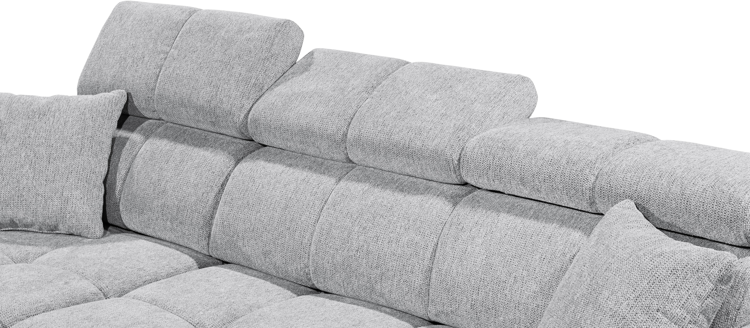 ED EXCITING DESIGN Ecksofa »Sydney L-Form«, (2 St.), frei im Raum stellbar, mit Bettkasten, inkl. Kopfteilverstellung
