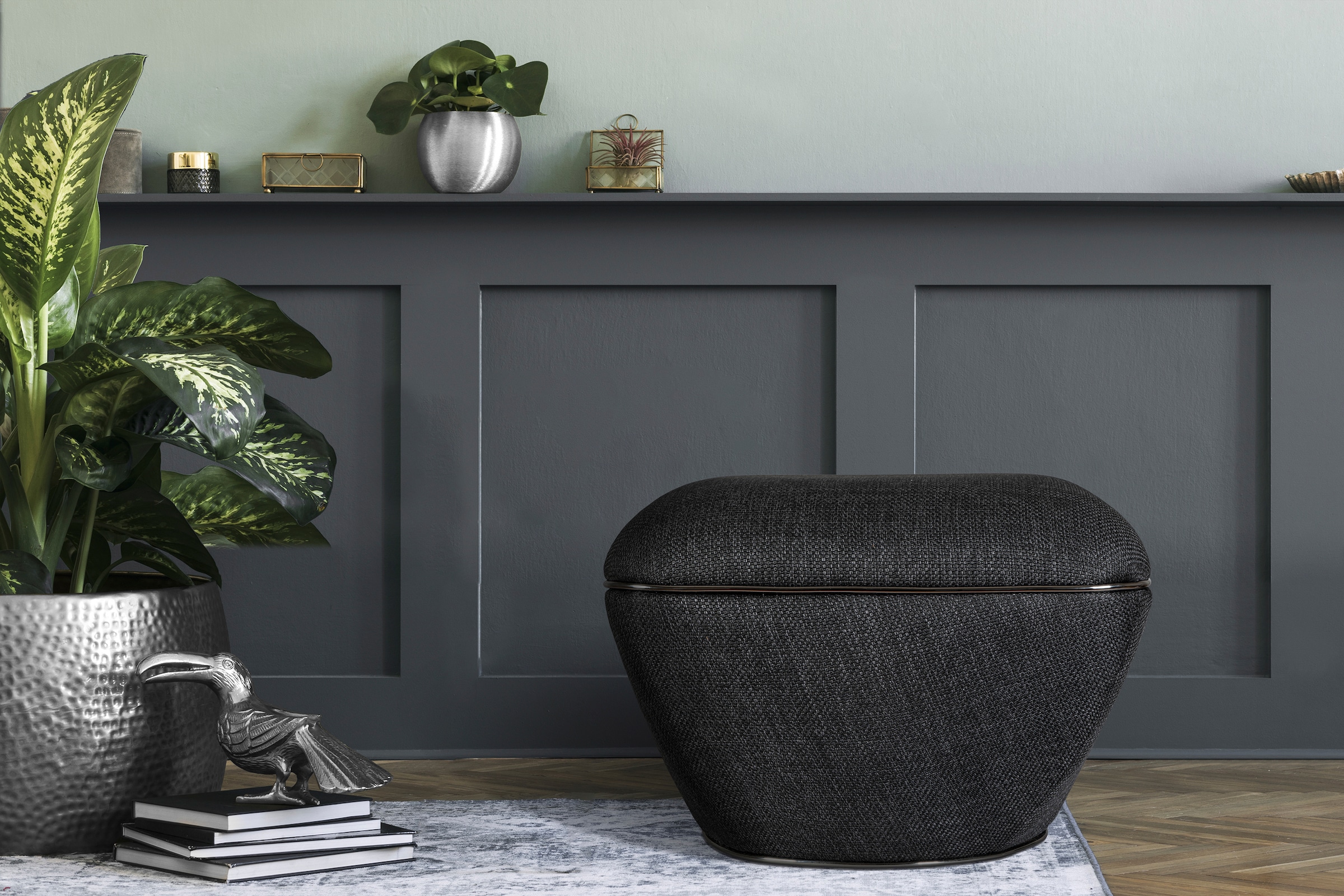 Kayoom Sitzhocker »Hocker Contessa 125, vielseitig einsetzbarer Allrounder, elegante Form«, (1 St.), komfortabel, hochqualitativ, pflegeleicht, elegante Form
