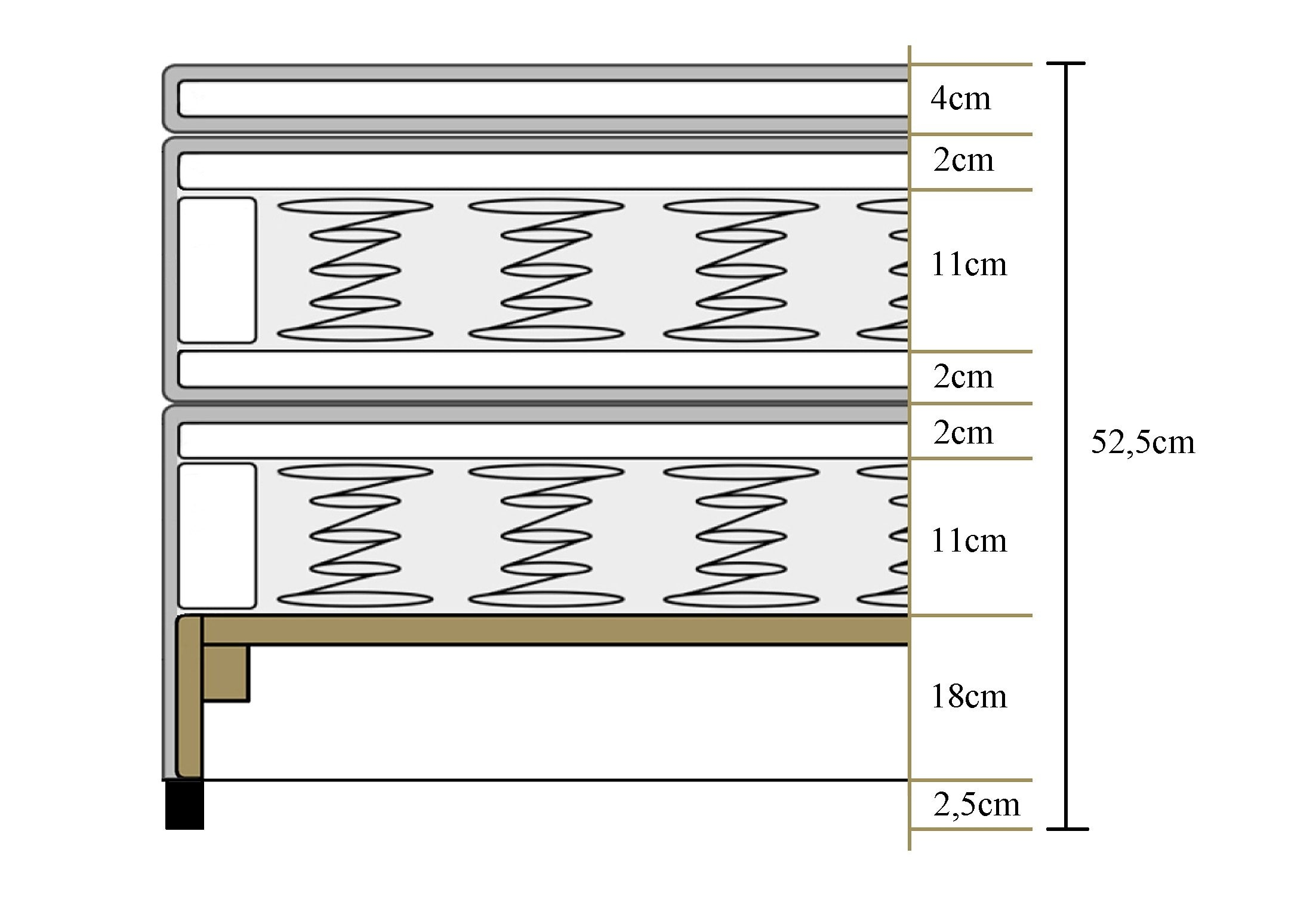 ATLANTIC home collection Boxspringbett »Rex«, mit Topper und verstellbaren Nackenkissen