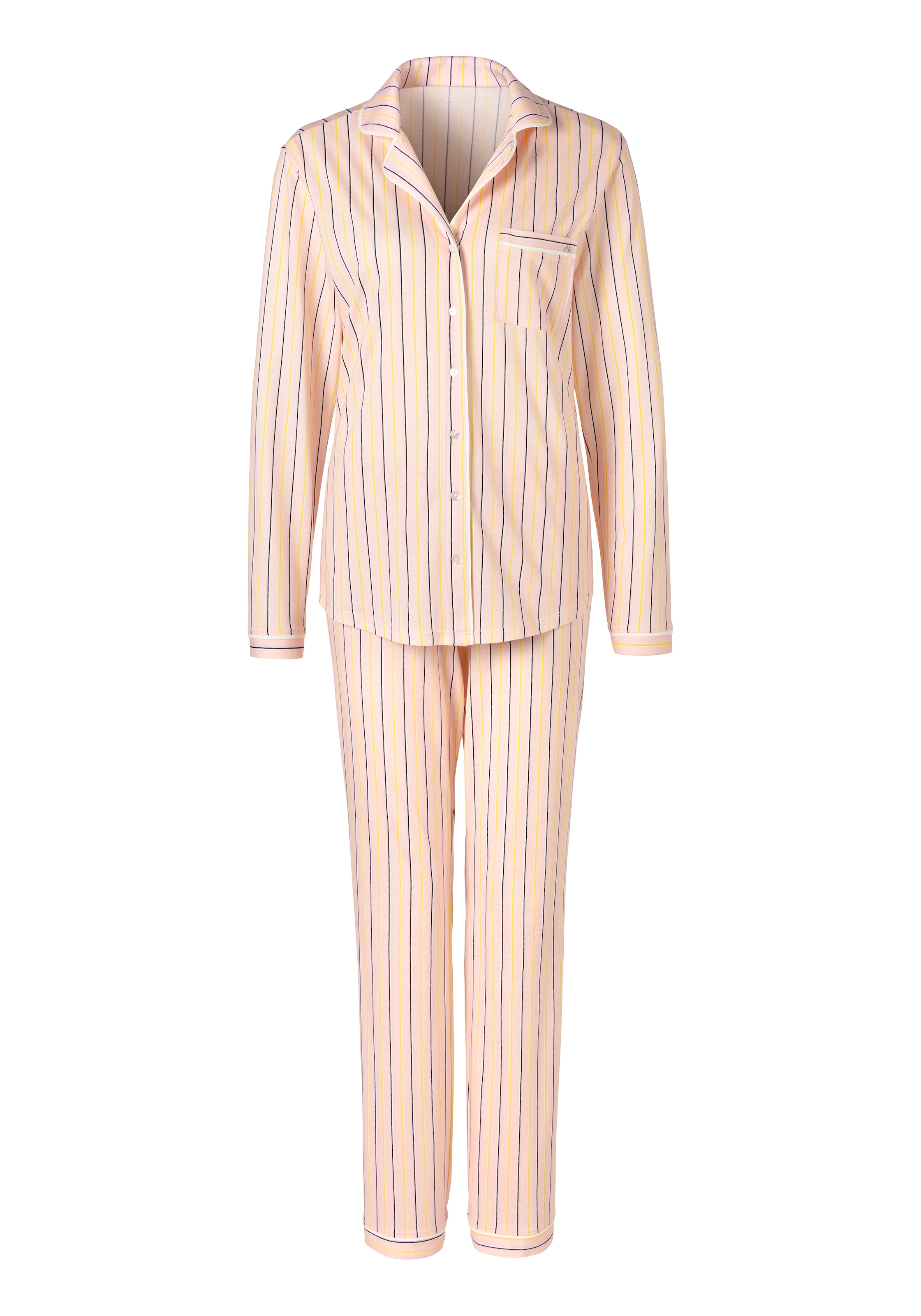 s.Oliver Pyjama, Streifen-design (2 bestellen tlg.), online BAUR | klassischen im