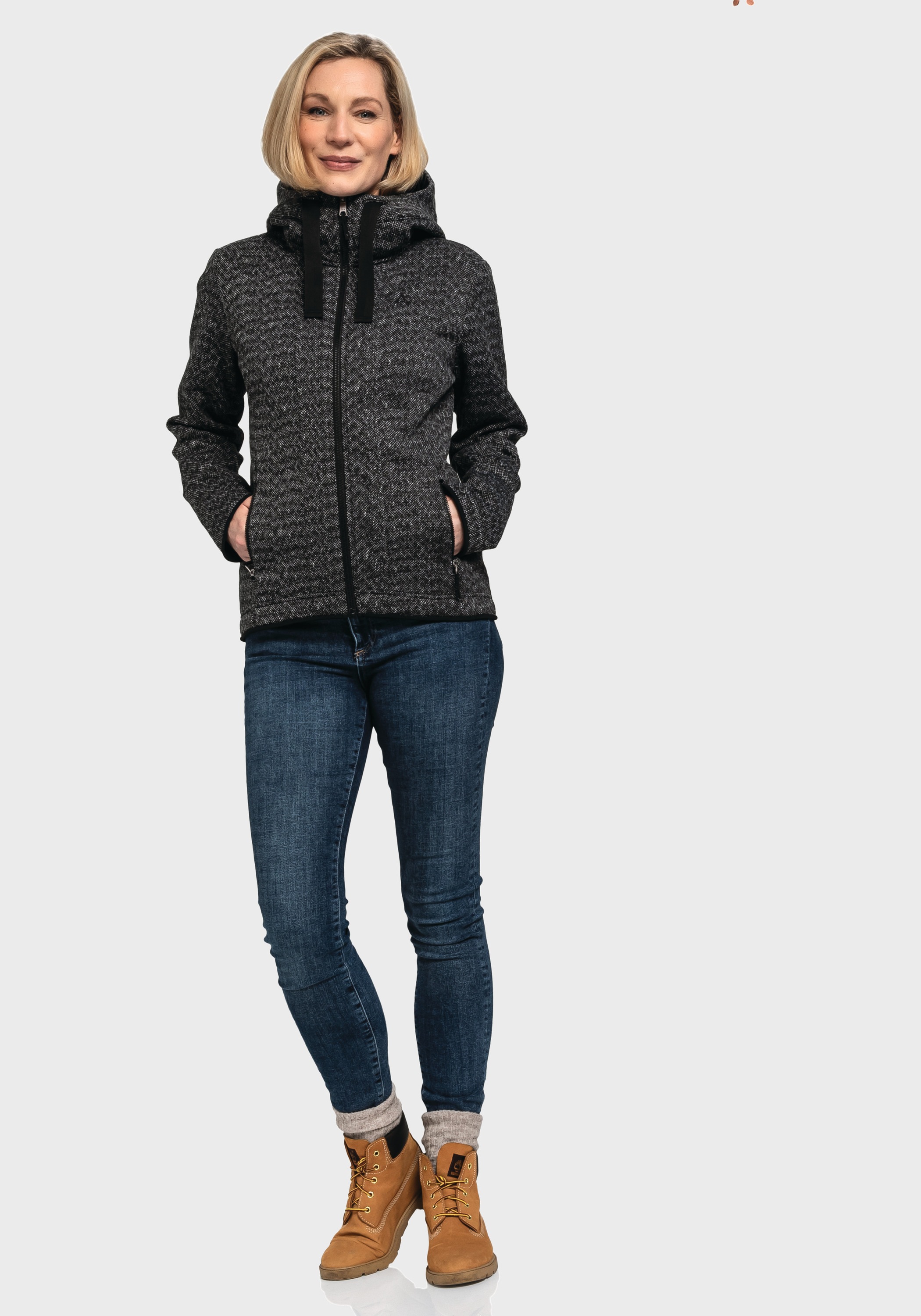 Schöffel Fleecejacke »Fleece Hoody Aurora L«, mit Kapuze