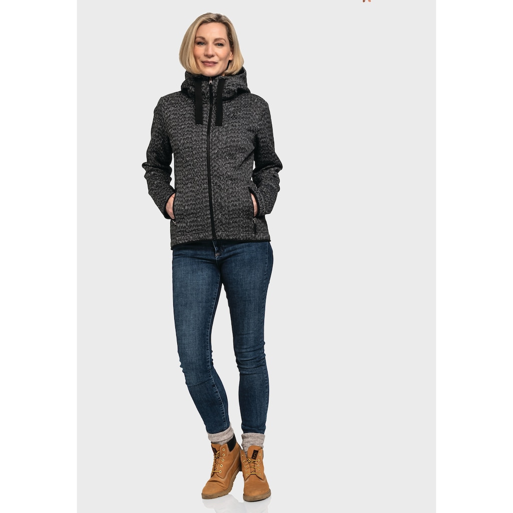 Schöffel Fleecejacke »Fleece Hoody Aurora L«, mit Kapuze