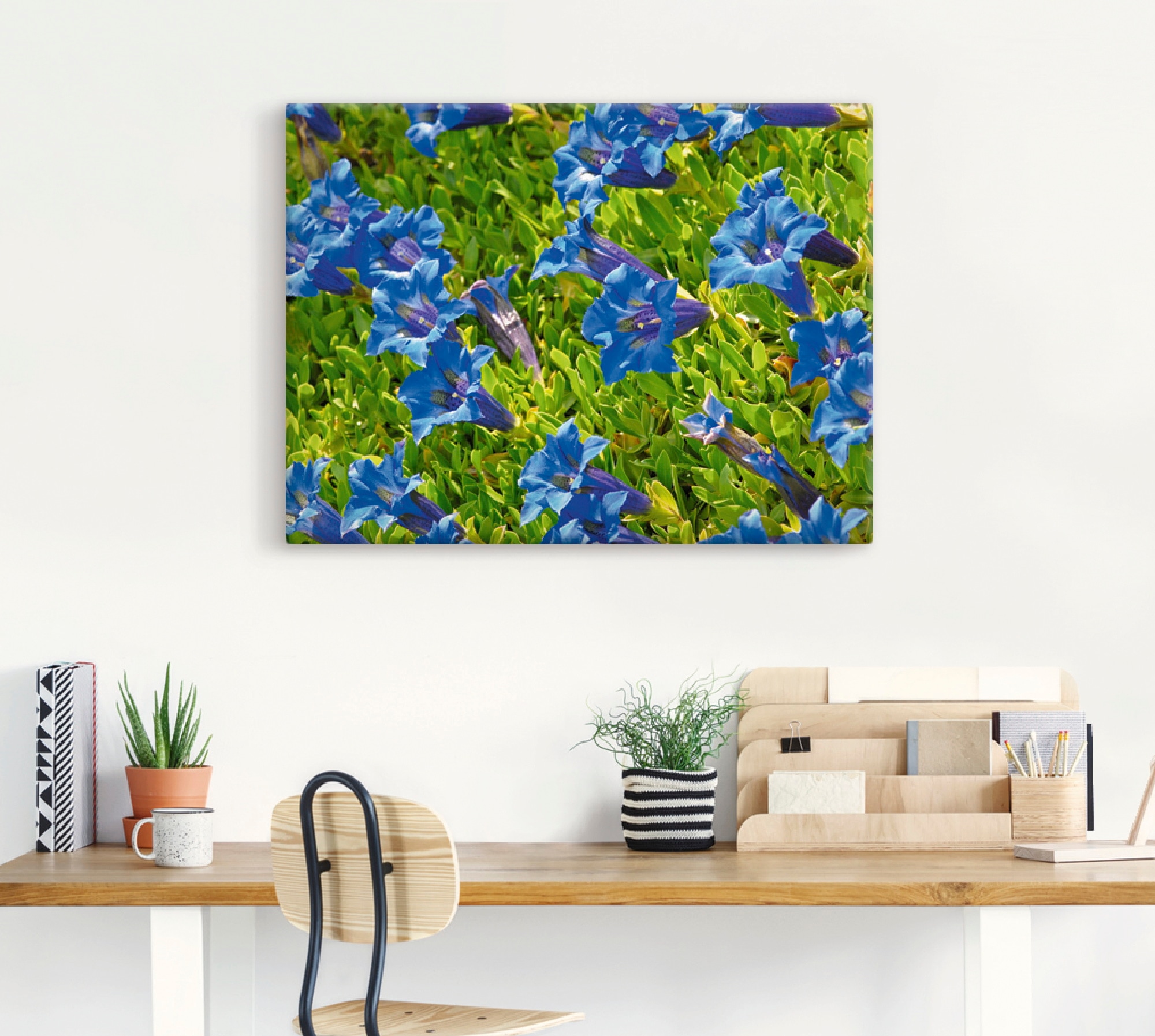 Artland Wandbild »Enzian«, Blumenwiese, (1 St.), als Leinwandbild, Poster in verschied. Größen